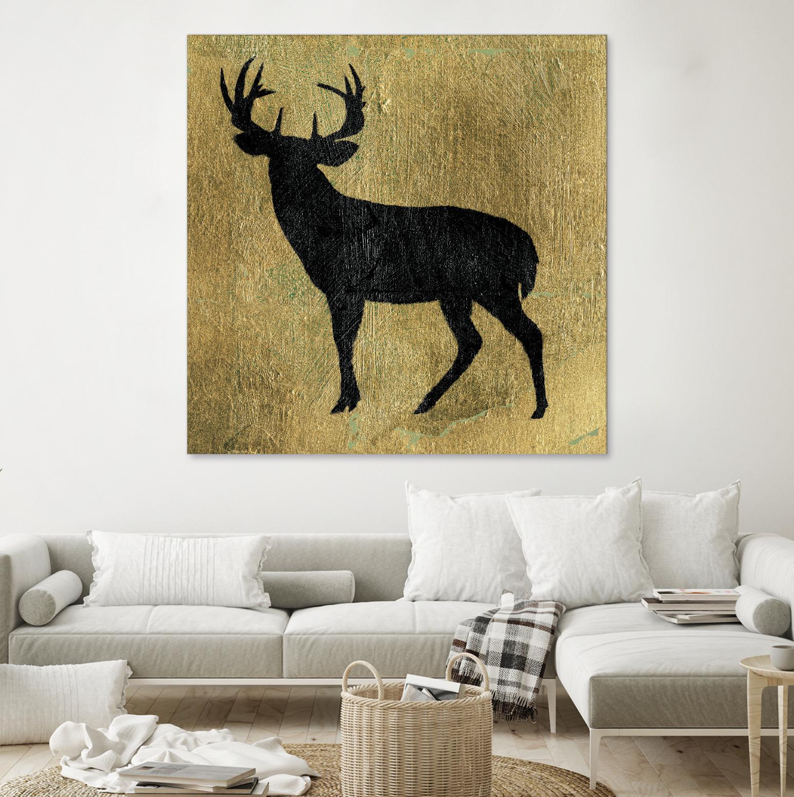 Golden Lodge I by James Wiens on GIANT ART - black animals