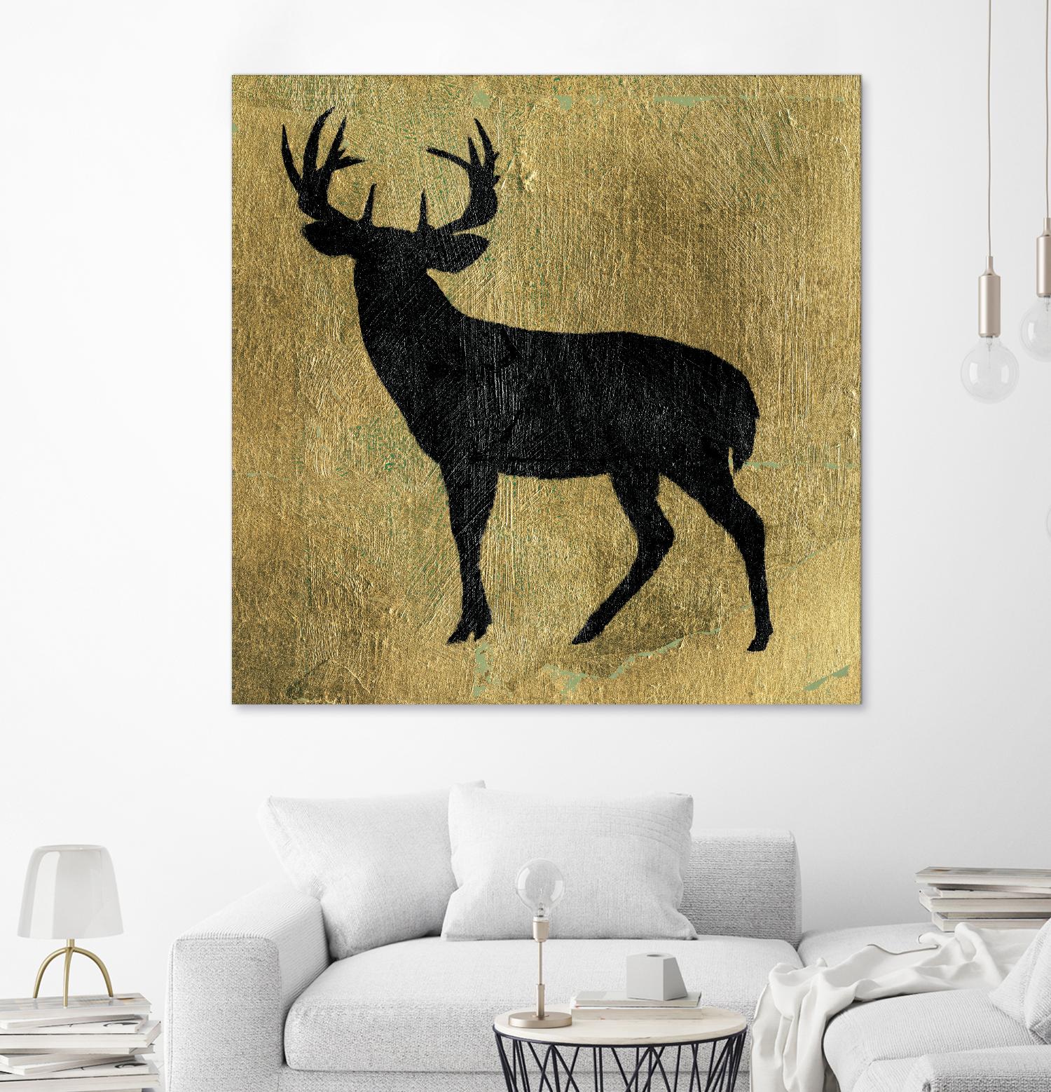 Golden Lodge I by James Wiens on GIANT ART - black animals