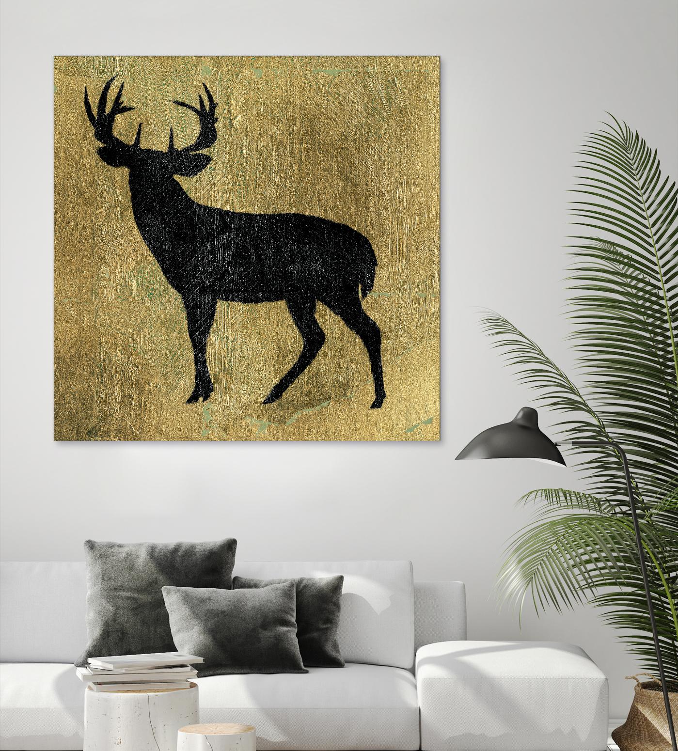Golden Lodge I by James Wiens on GIANT ART - black animals