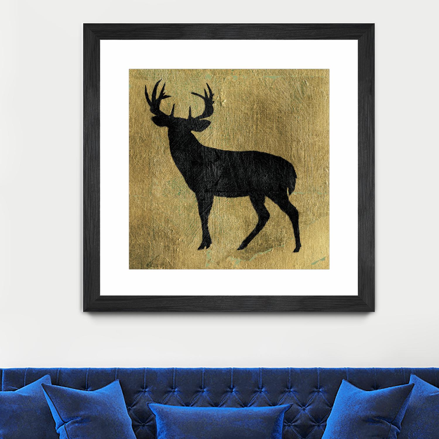 Golden Lodge I by James Wiens on GIANT ART - black animals