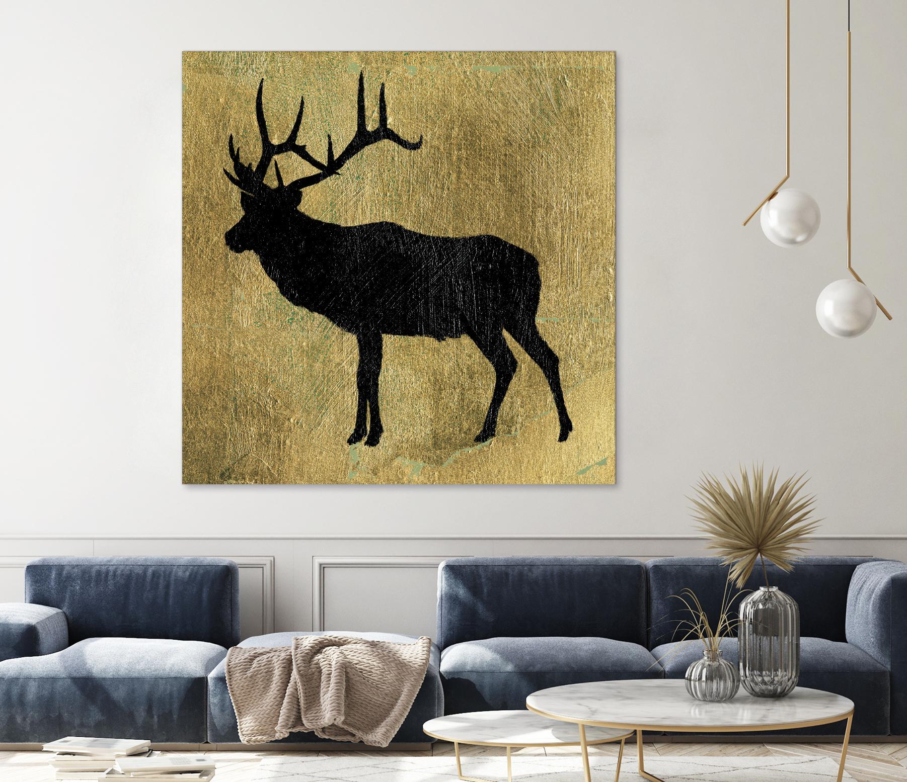 Golden Lodge IV by James Wiens on GIANT ART - black animals