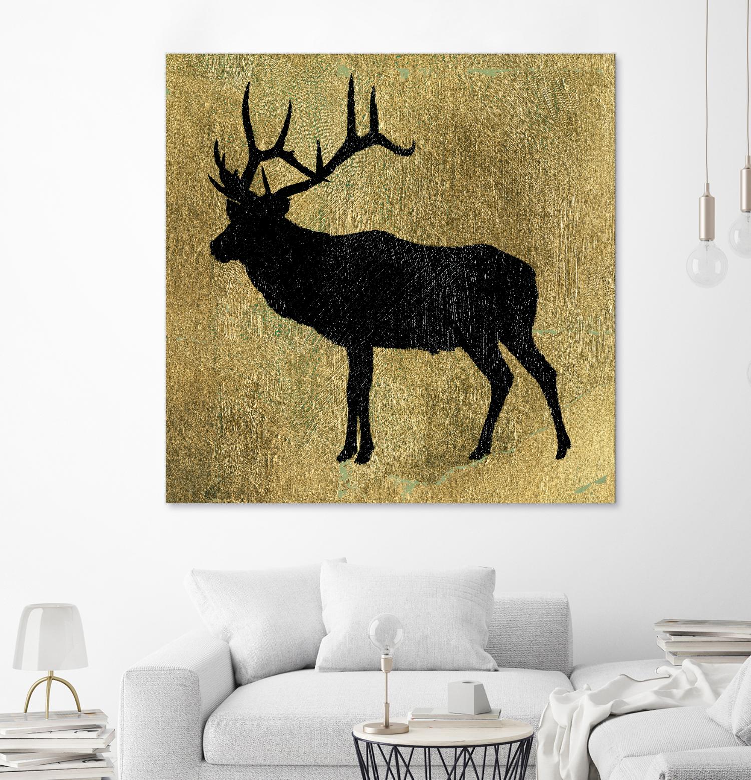 Golden Lodge IV by James Wiens on GIANT ART - black animals