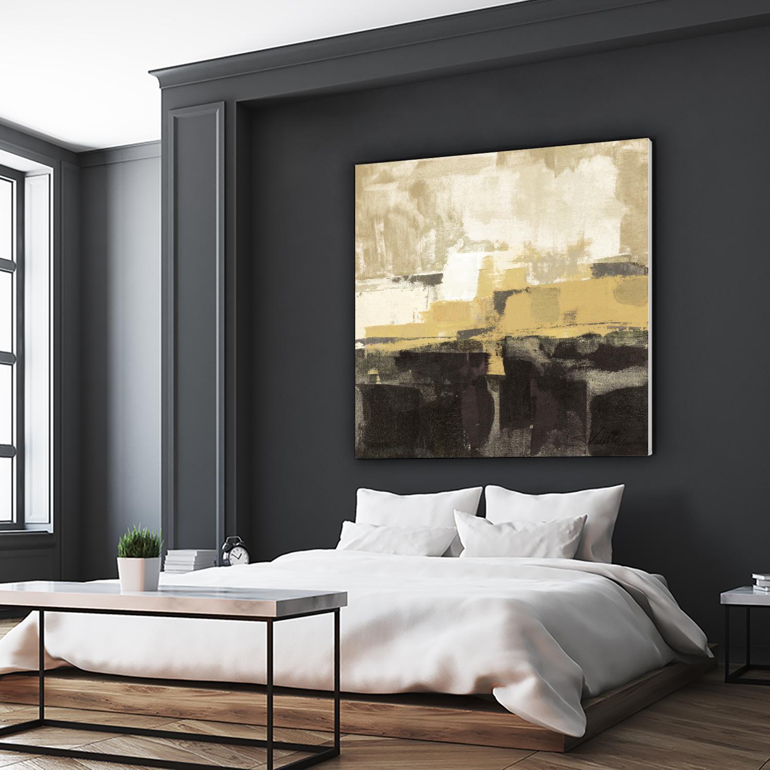 July Road II - Tan by Silvia Vassileva on GIANT ART - white abstract