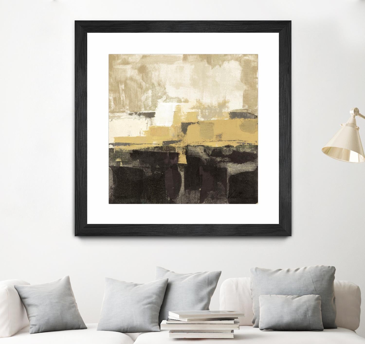 July Road II - Tan by Silvia Vassileva on GIANT ART - white abstract