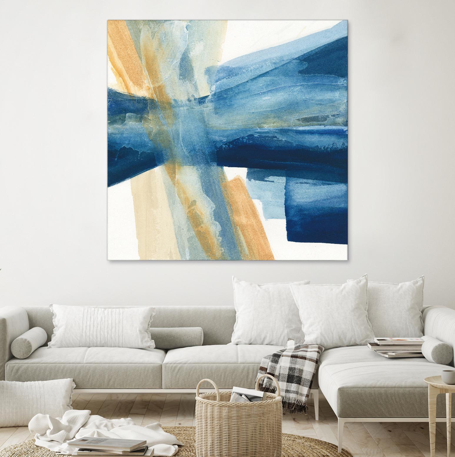 Indigo II by Chris Paschke on GIANT ART - orange abstract