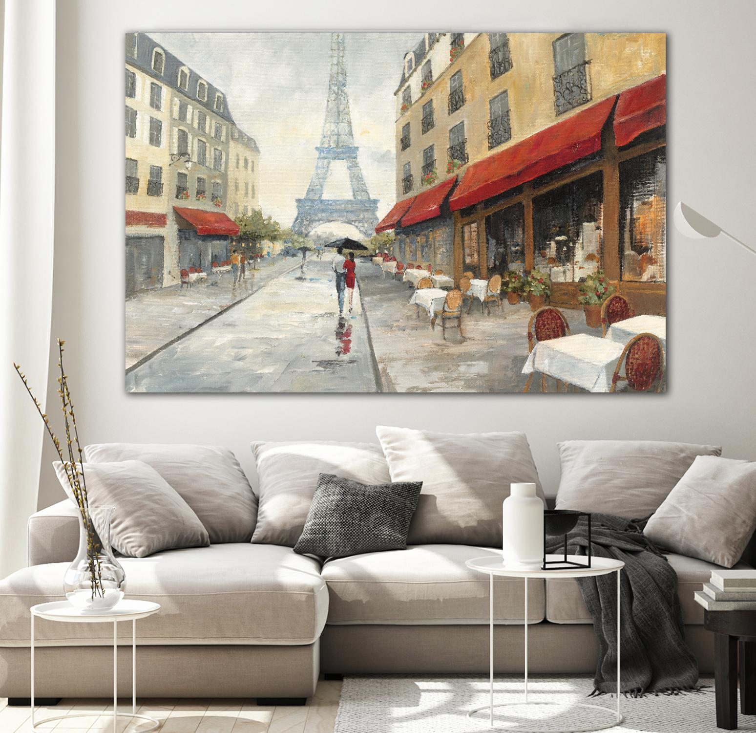 Morning in Paris by Avery Tillmon on GIANT ART - red city scene