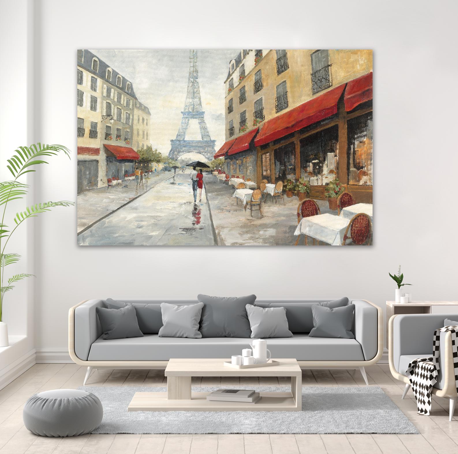 Morning in Paris by Avery Tillmon on GIANT ART - red city scene