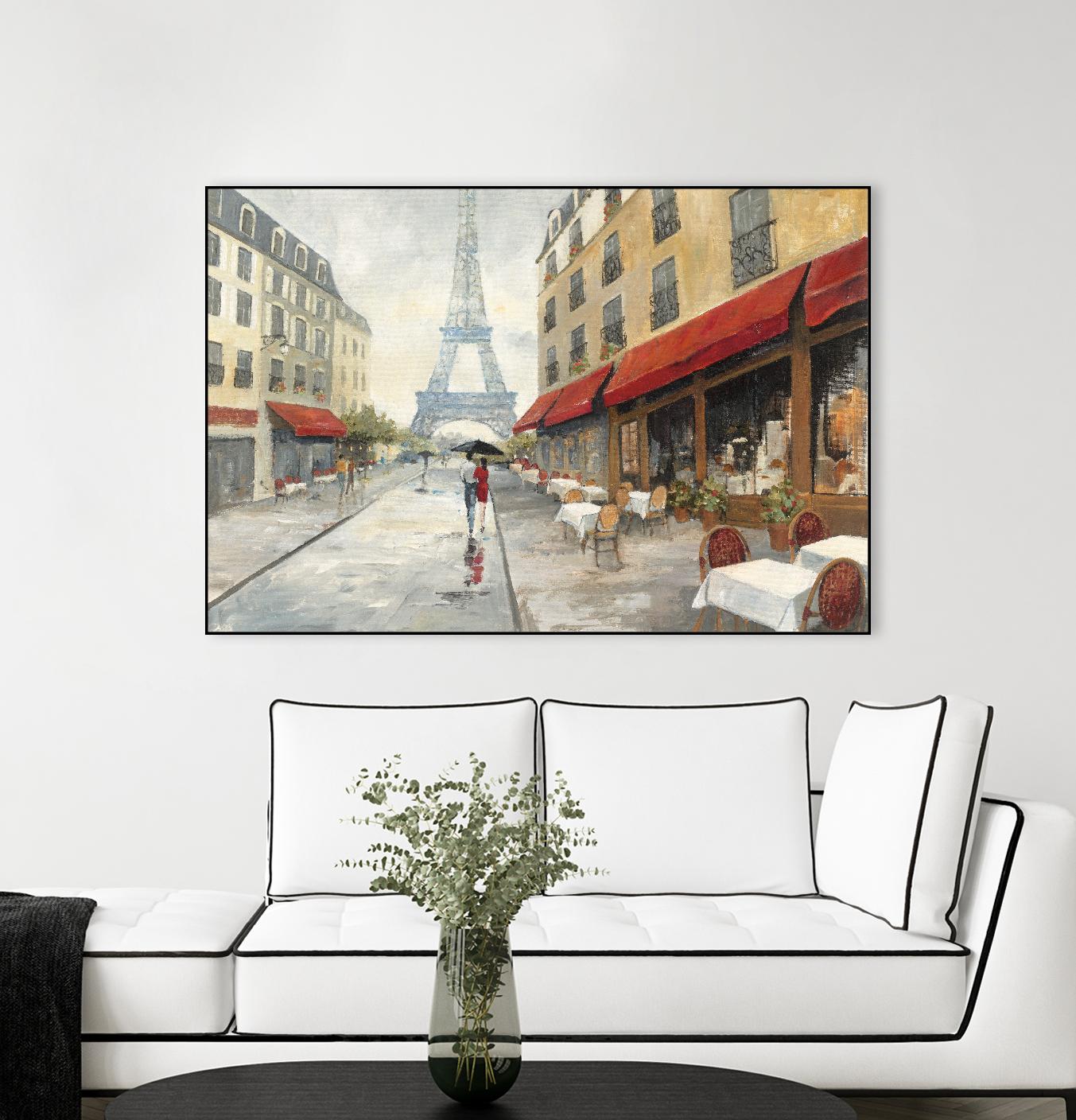 Morning in Paris by Avery Tillmon on GIANT ART - red city scene