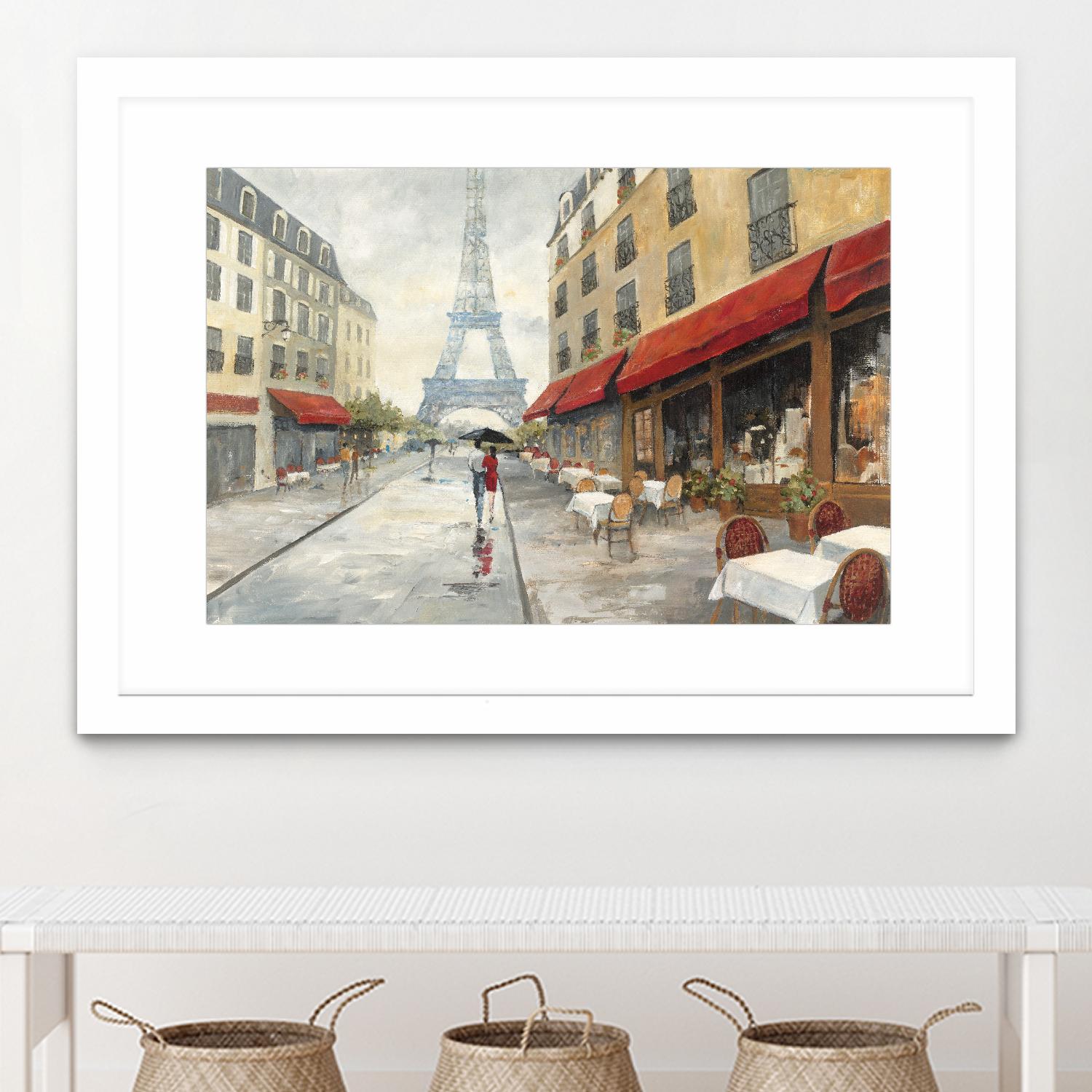Morning in Paris by Avery Tillmon on GIANT ART - red city scene