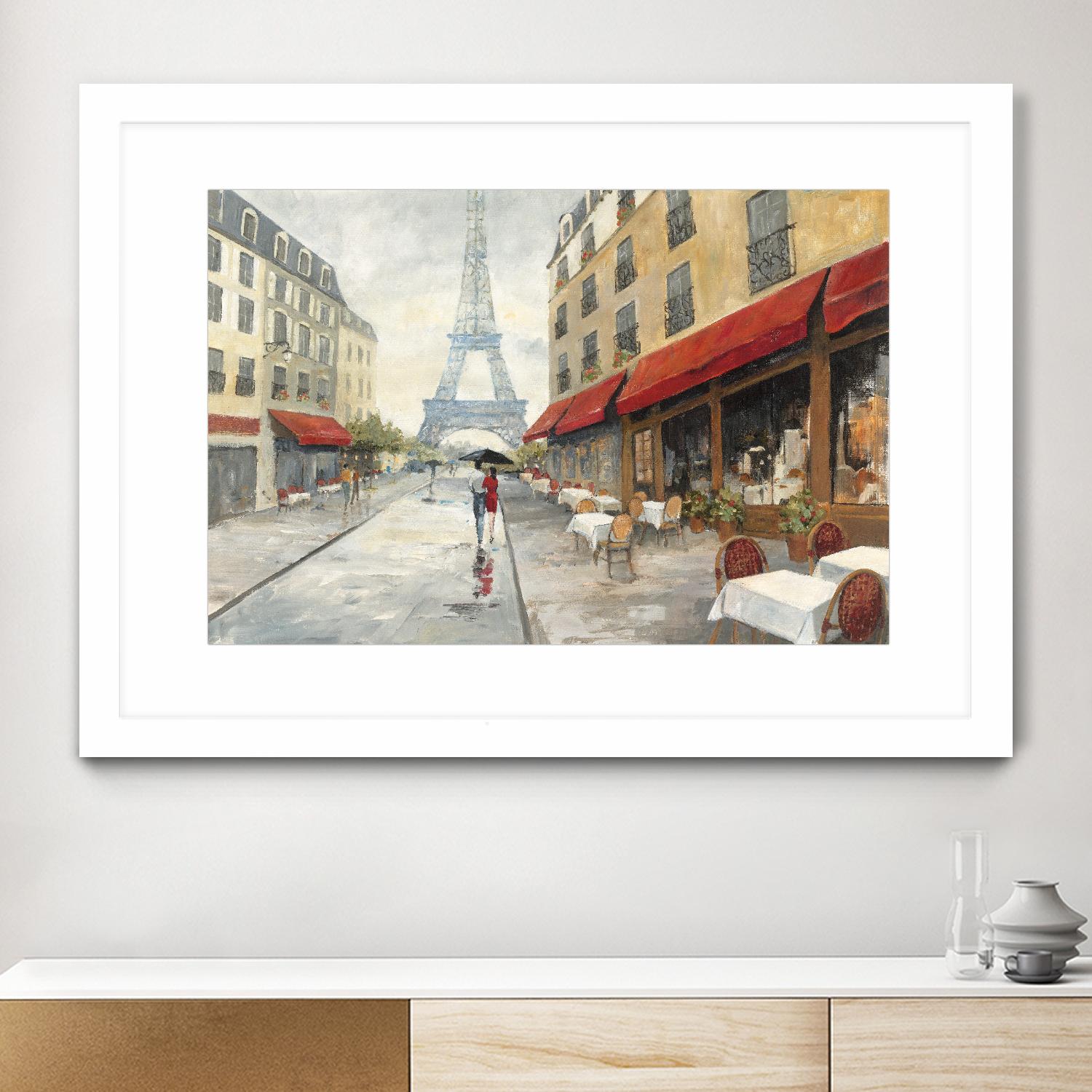 Morning in Paris by Avery Tillmon on GIANT ART - red city scene