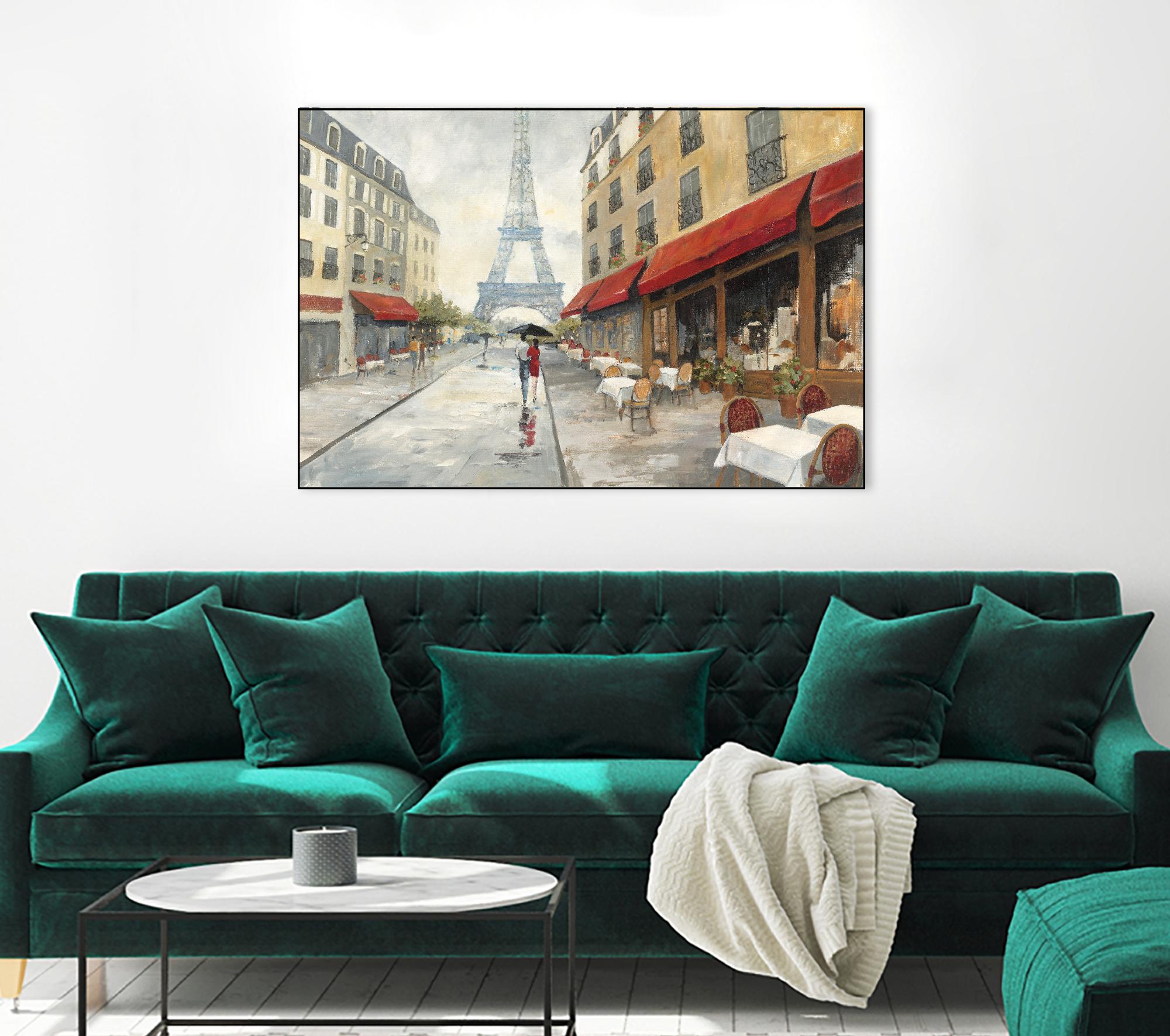 Morning in Paris by Avery Tillmon on GIANT ART - red city scene