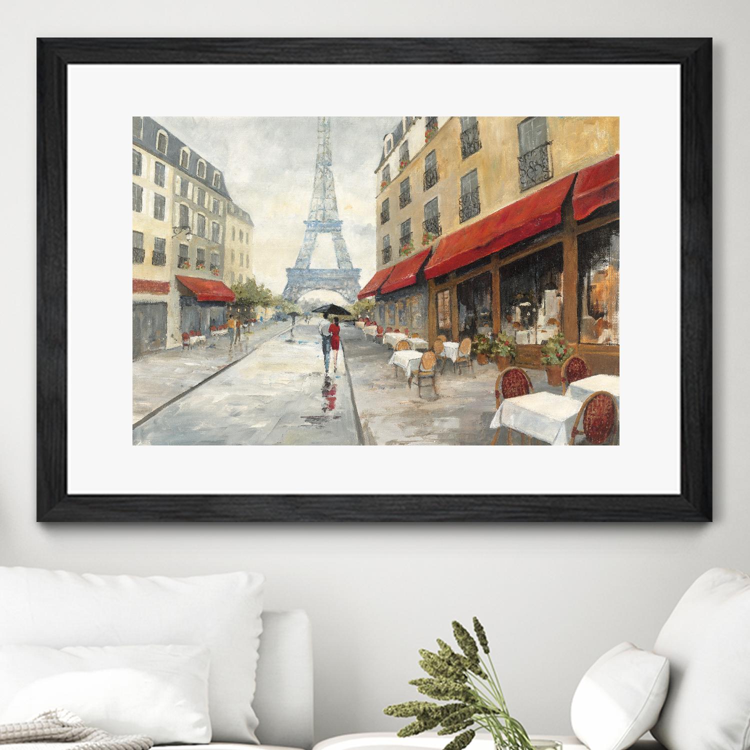 Morning in Paris by Avery Tillmon on GIANT ART - red city scene