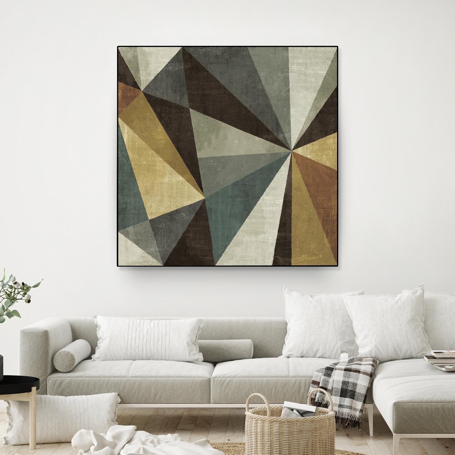 Triangulawsome by Michael Mullan on GIANT ART - beige abstract