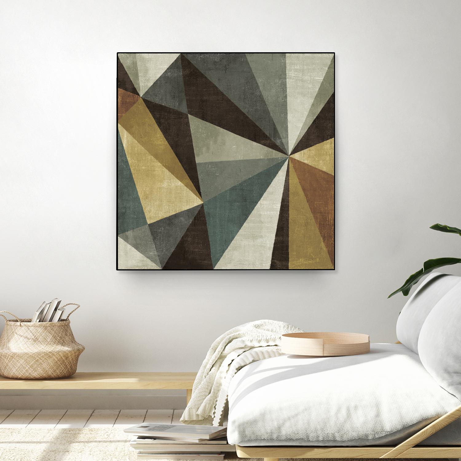 Triangulawsome by Michael Mullan on GIANT ART - beige abstract