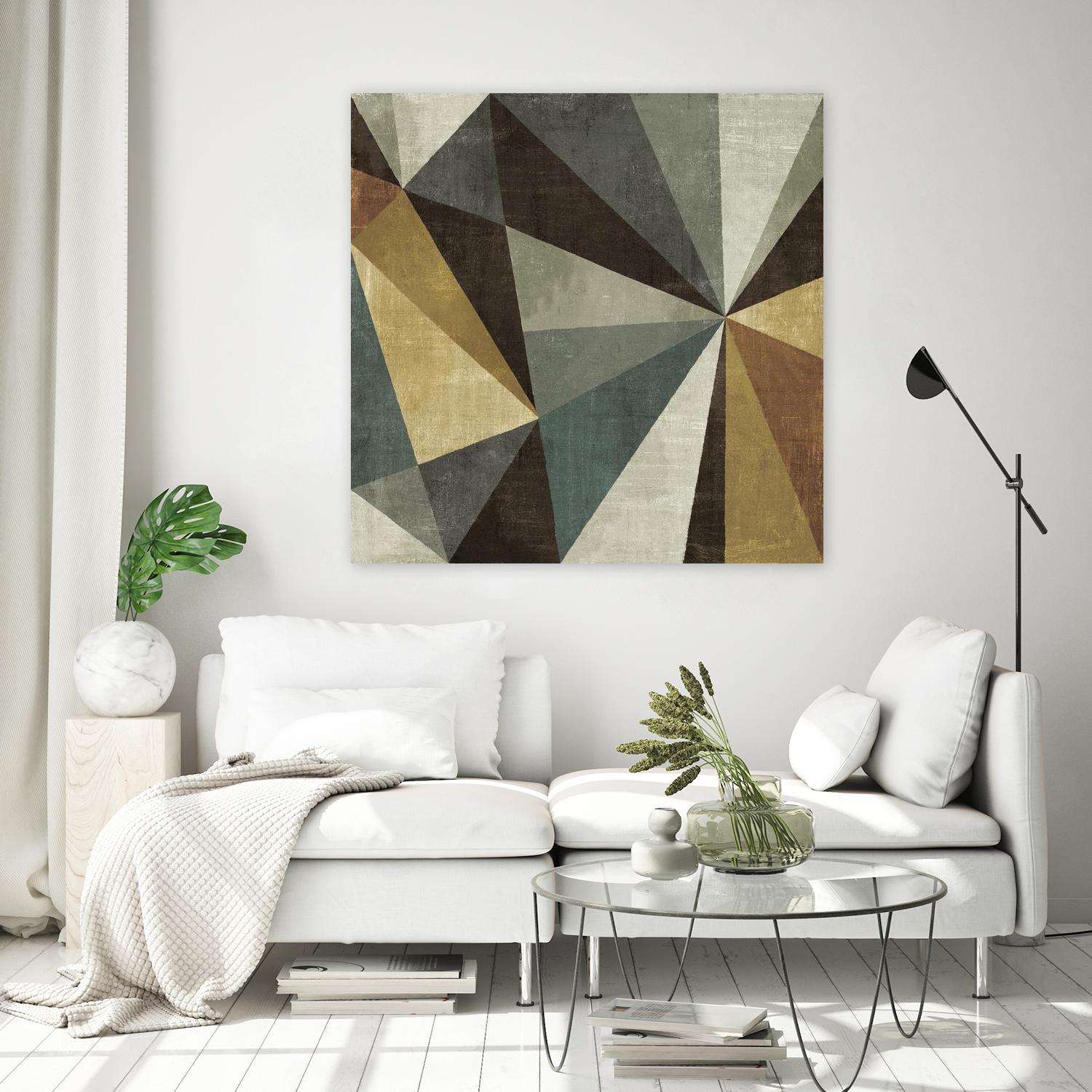 Triangulawsome by Michael Mullan on GIANT ART - beige abstract