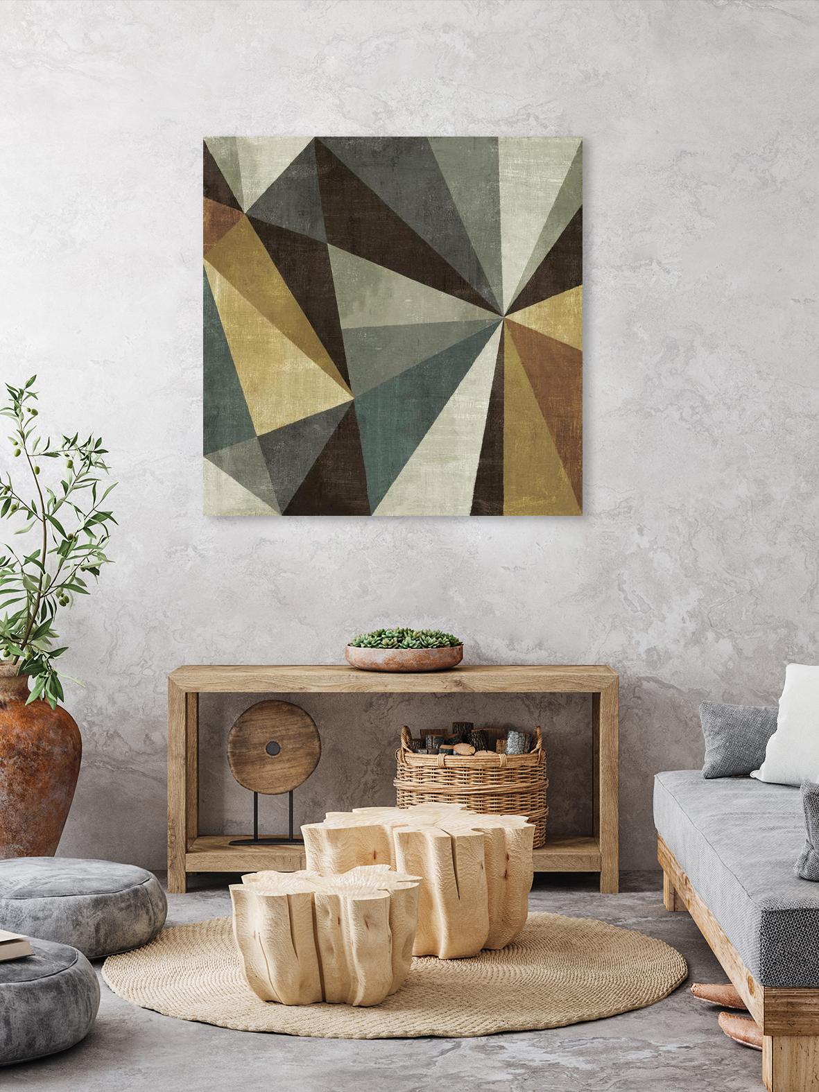Triangulawsome by Michael Mullan on GIANT ART - beige abstract