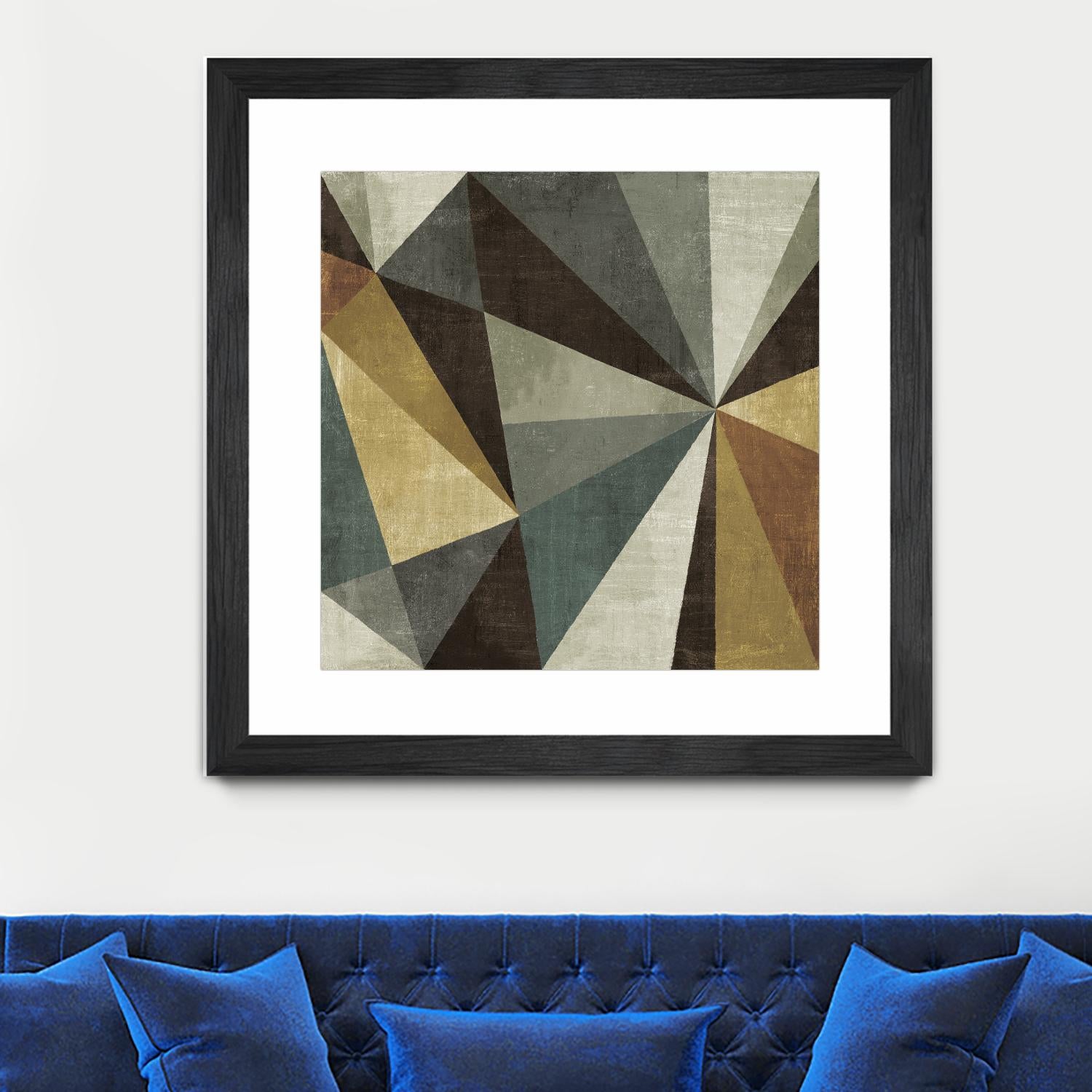 Triangulawsome by Michael Mullan on GIANT ART - beige abstract