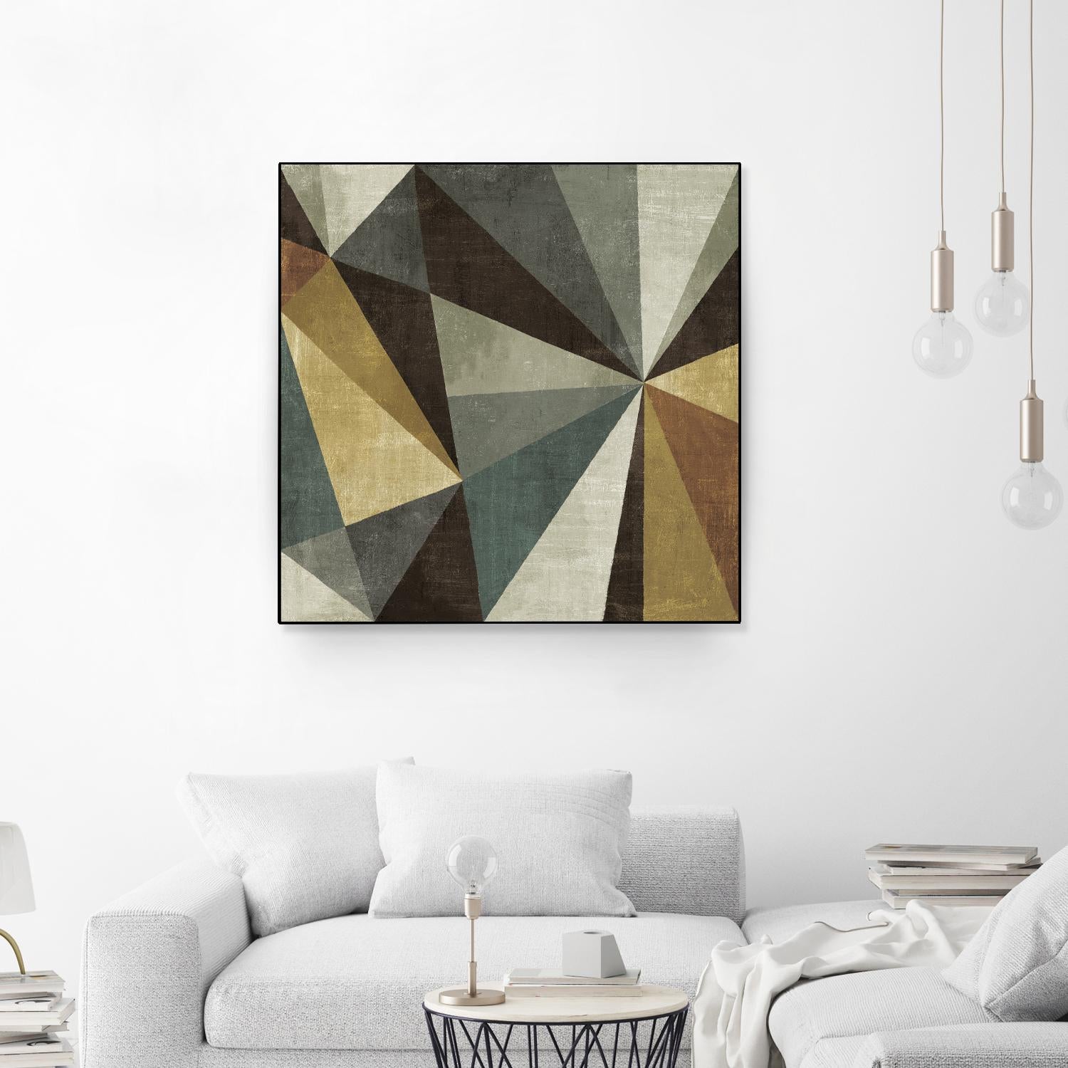 Triangulawsome by Michael Mullan on GIANT ART - beige abstract