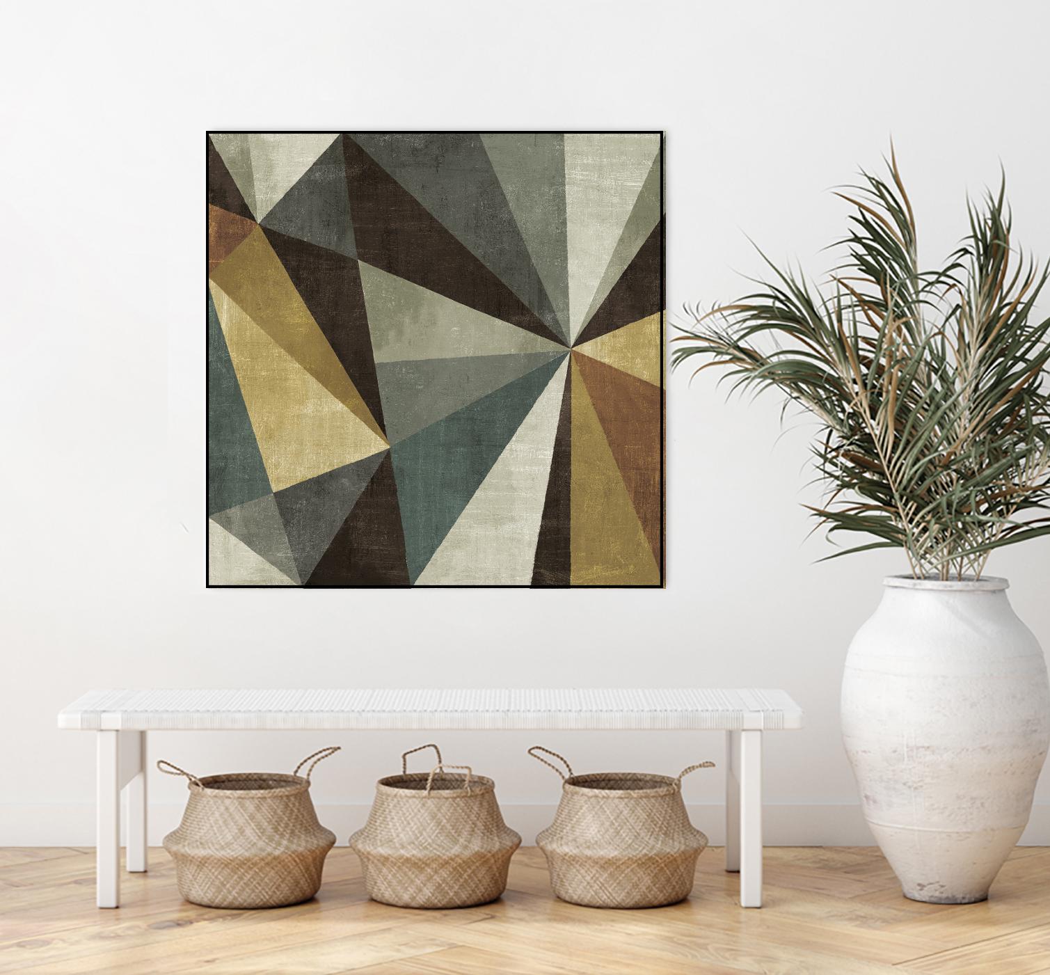 Triangulawsome by Michael Mullan on GIANT ART - beige abstract
