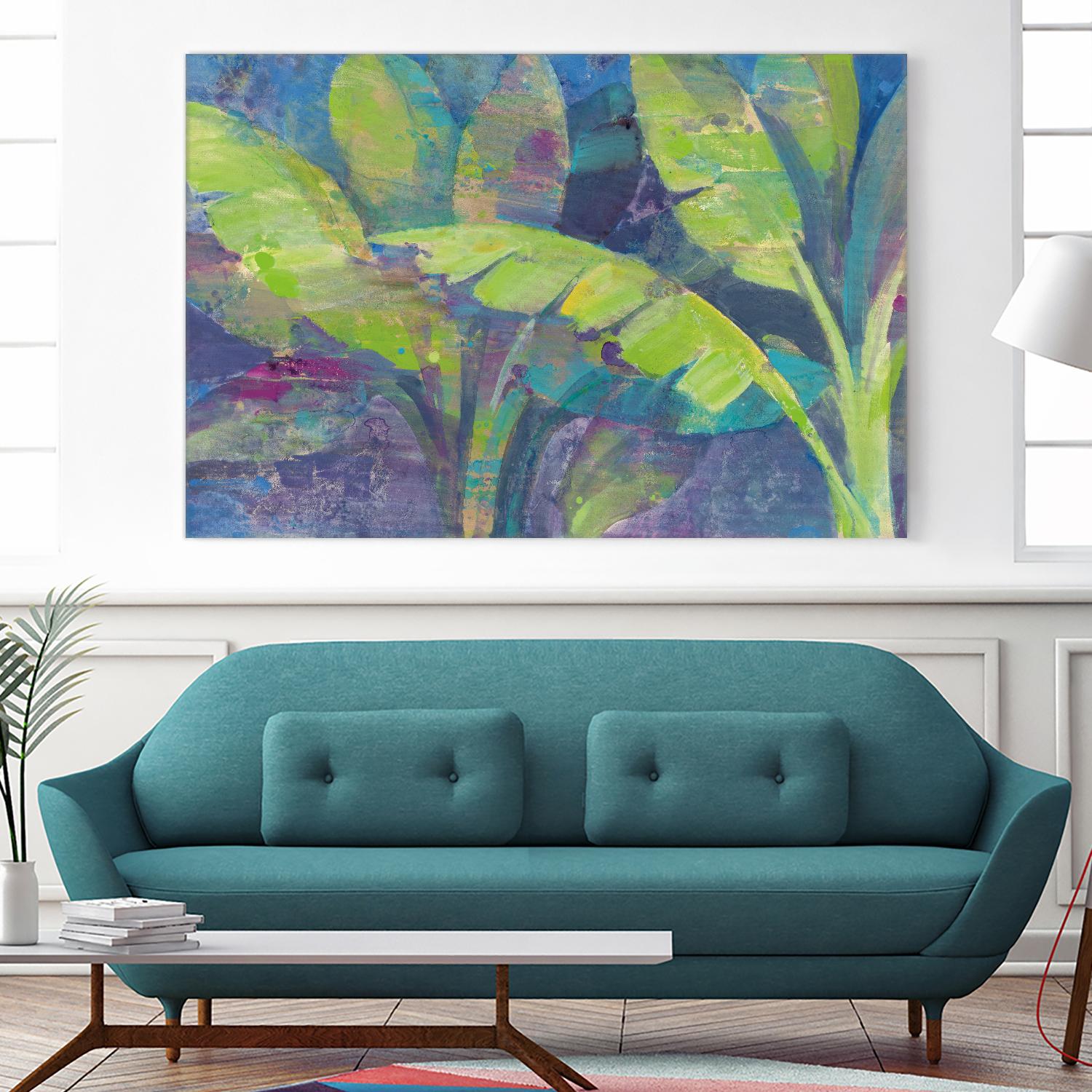 Bermuda Palms by Albena Hristova on GIANT ART - purple tropical