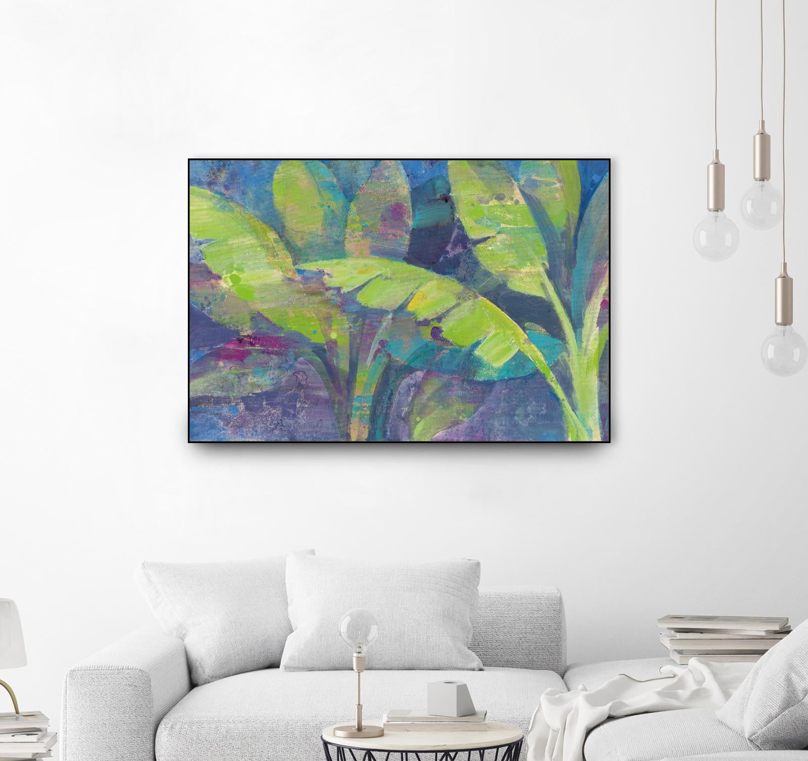 Bermuda Palms by Albena Hristova on GIANT ART - purple tropical