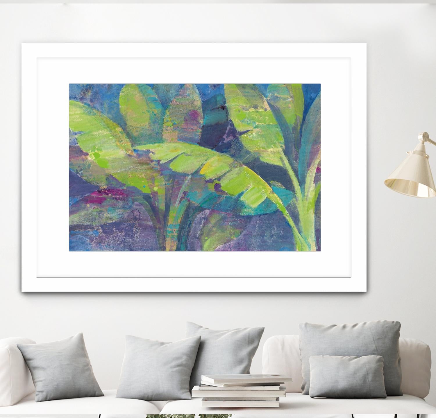 Bermuda Palms by Albena Hristova on GIANT ART - purple tropical