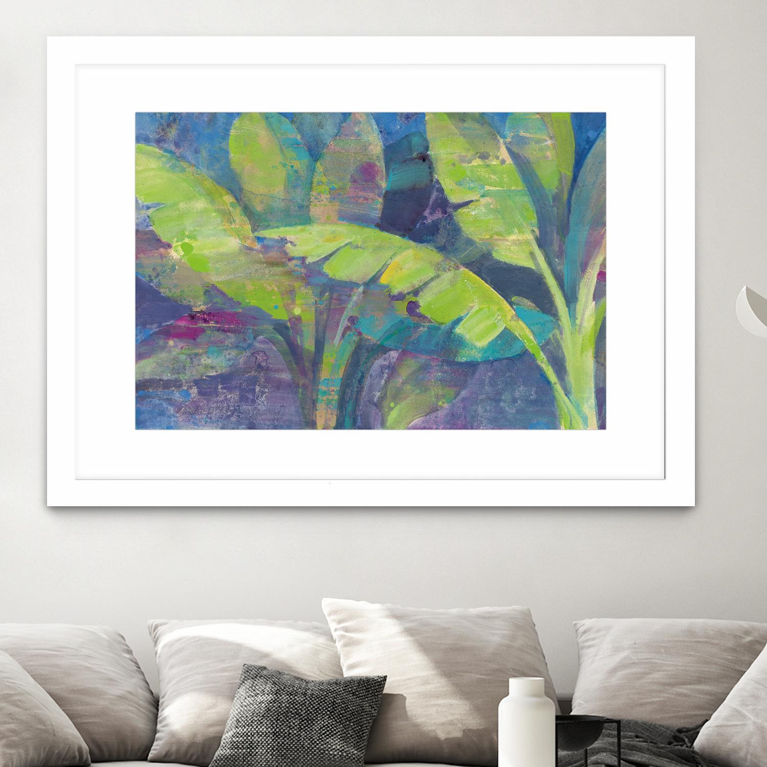 Bermuda Palms by Albena Hristova on GIANT ART - purple tropical