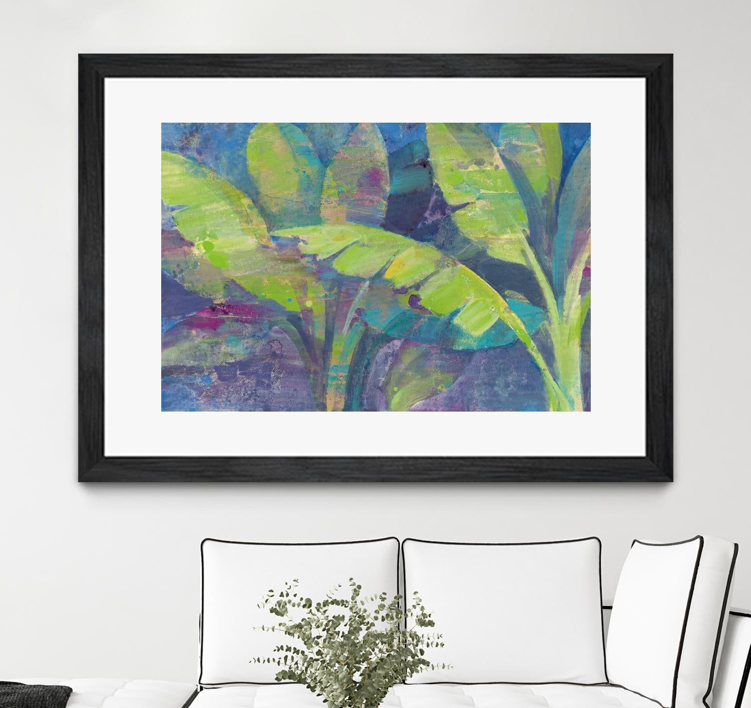 Bermuda Palms by Albena Hristova on GIANT ART - purple tropical