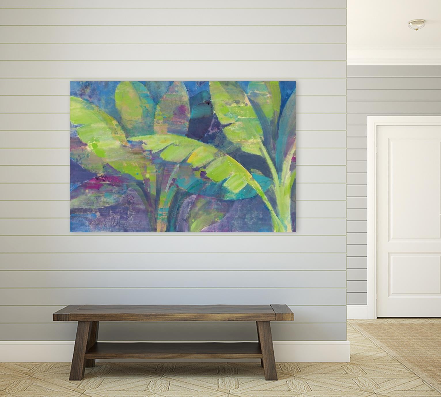 Bermuda Palms by Albena Hristova on GIANT ART - purple tropical