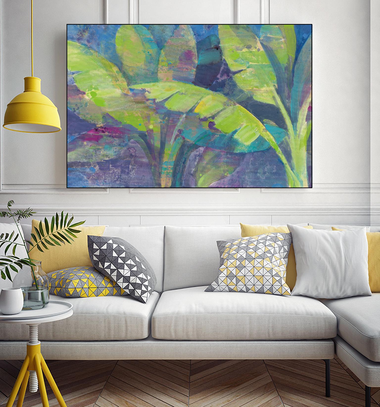 Bermuda Palms by Albena Hristova on GIANT ART - purple tropical