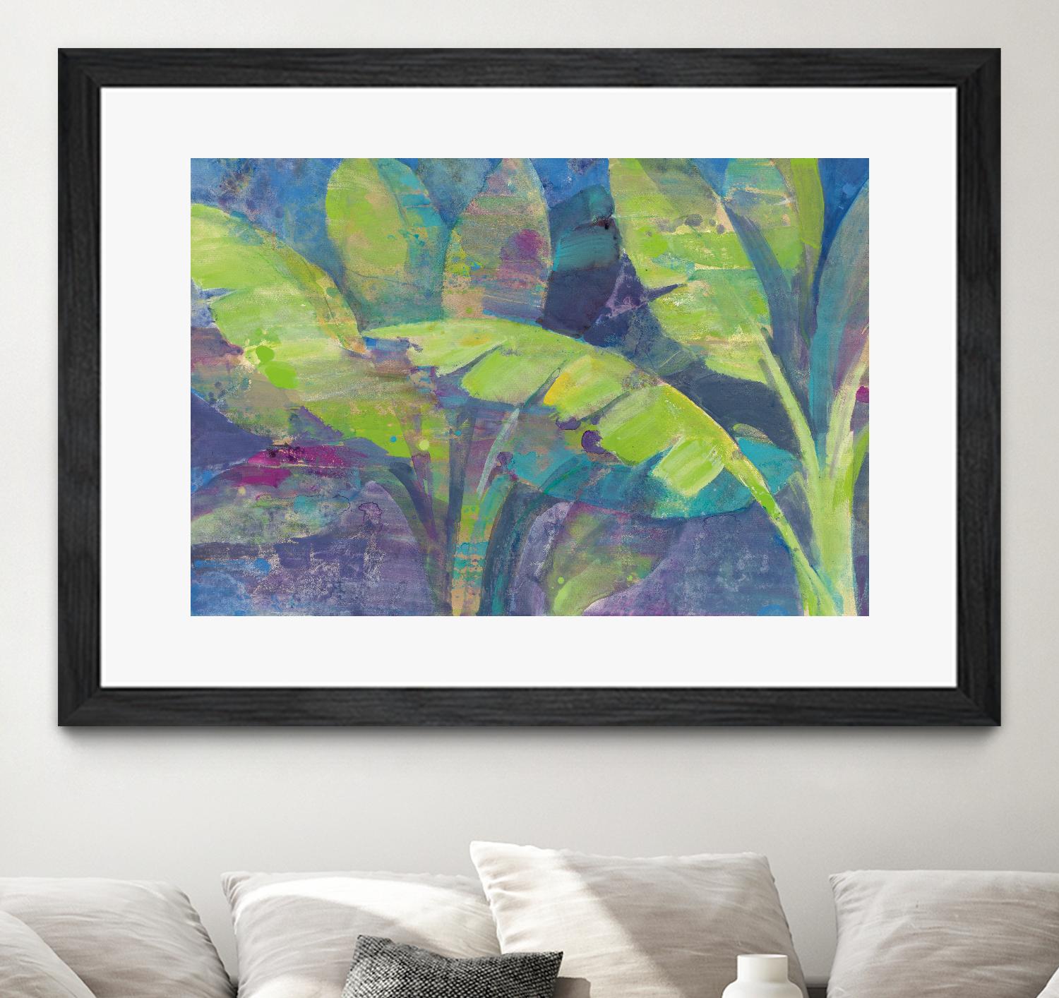 Bermuda Palms by Albena Hristova on GIANT ART - purple tropical