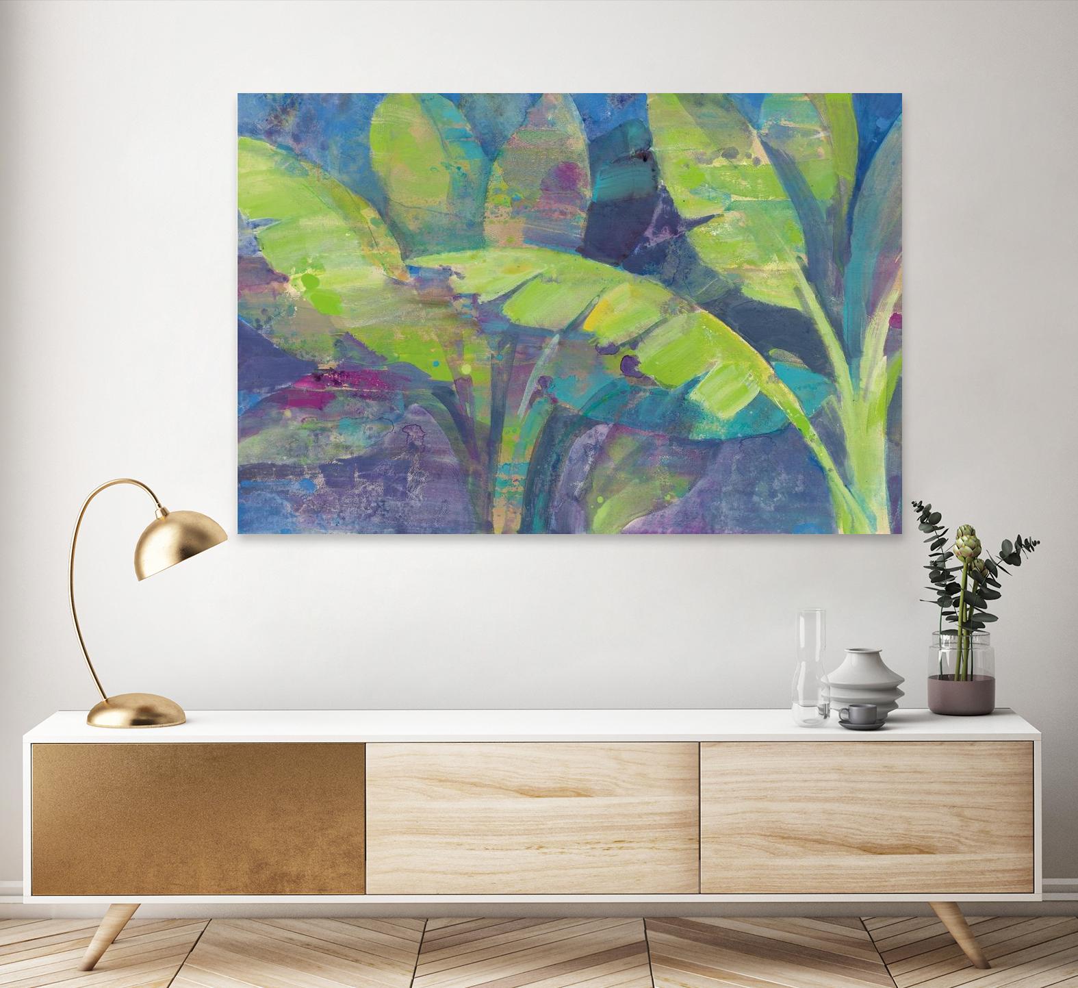 Bermuda Palms by Albena Hristova on GIANT ART - purple tropical