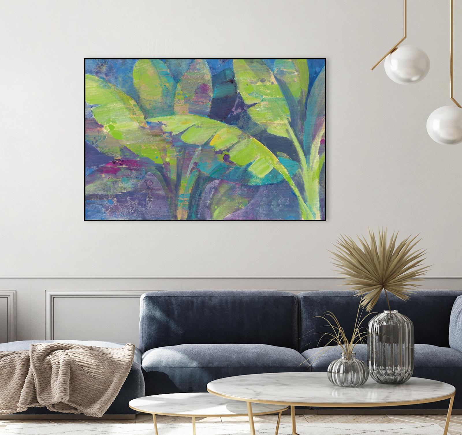 Bermuda Palms by Albena Hristova on GIANT ART - purple tropical