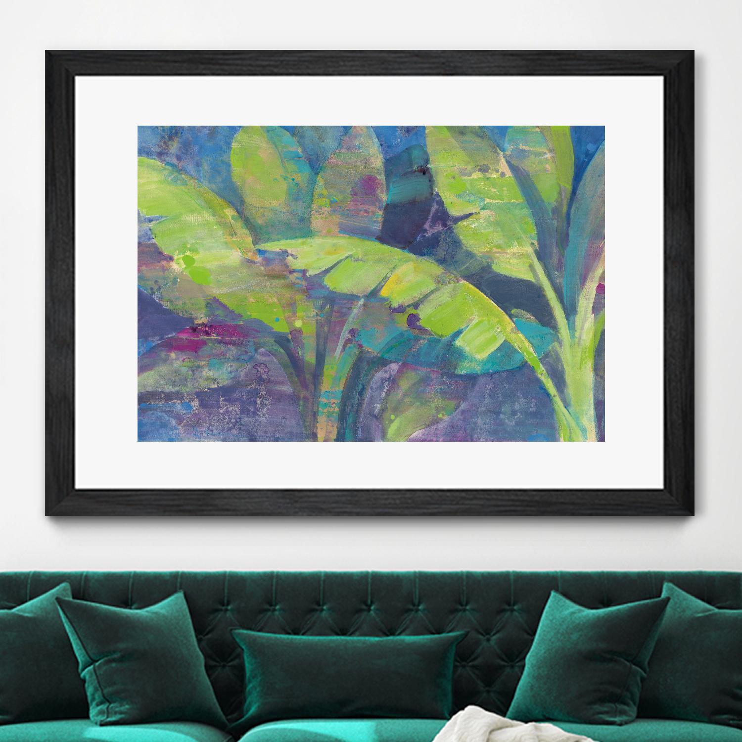 Bermuda Palms by Albena Hristova on GIANT ART - purple tropical