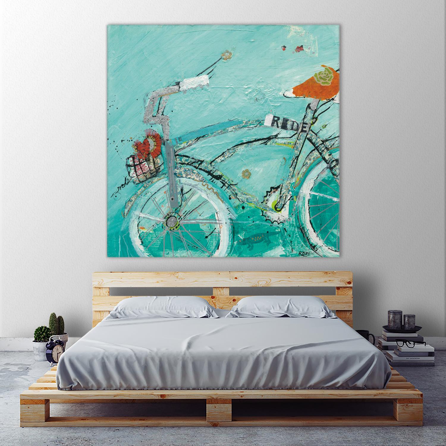 Ride by Kellie Day on GIANT ART - orange leisure