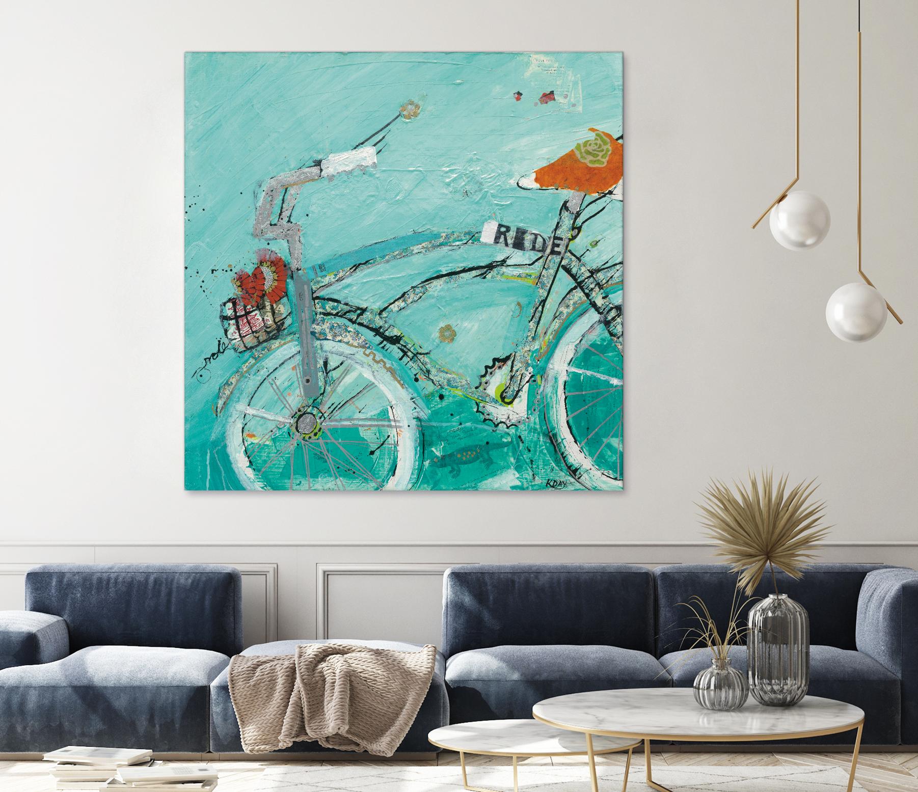 Ride by Kellie Day on GIANT ART - orange leisure