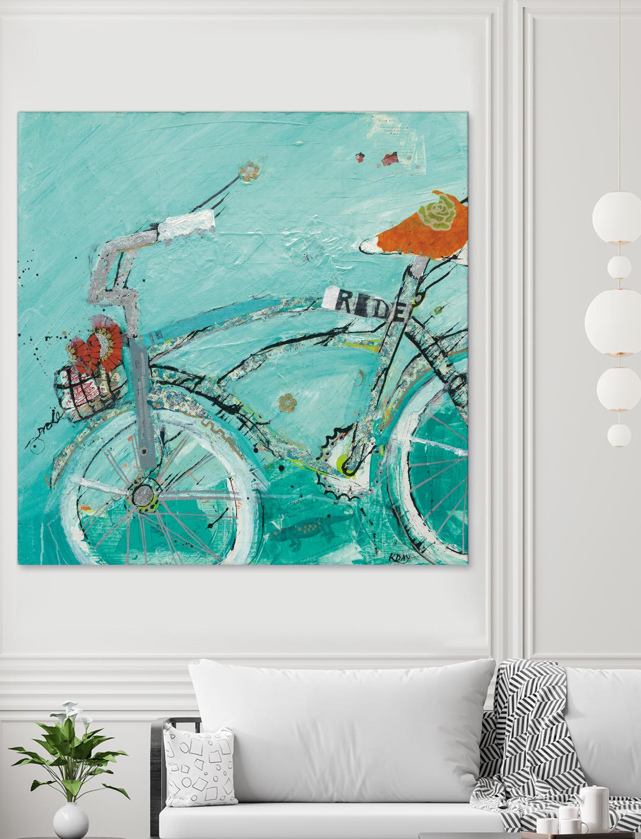 Ride by Kellie Day on GIANT ART - orange leisure