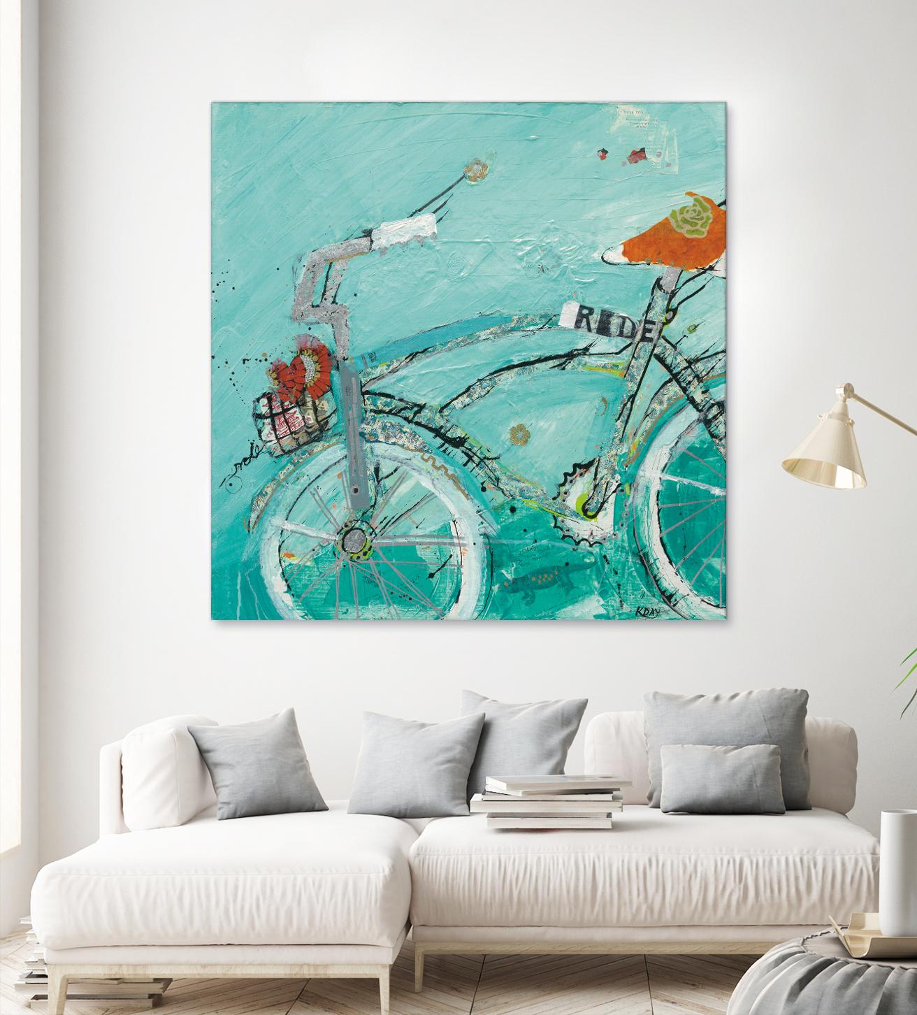 Ride by Kellie Day on GIANT ART - orange leisure