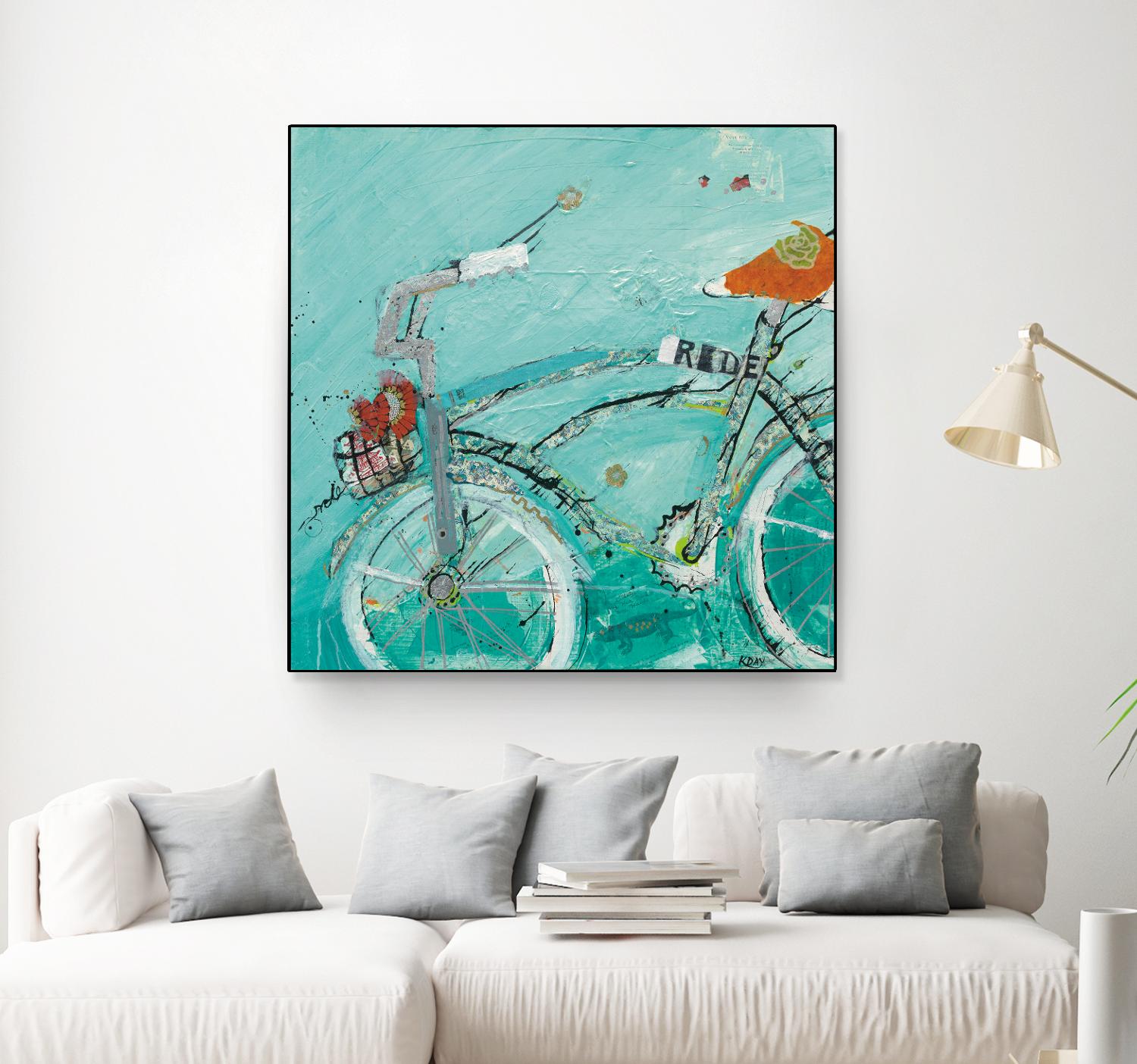 Ride by Kellie Day on GIANT ART - orange leisure