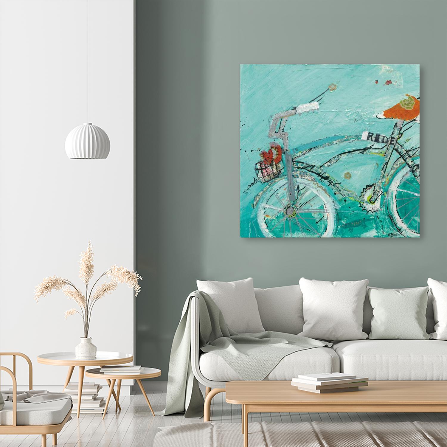 Ride by Kellie Day on GIANT ART - orange leisure