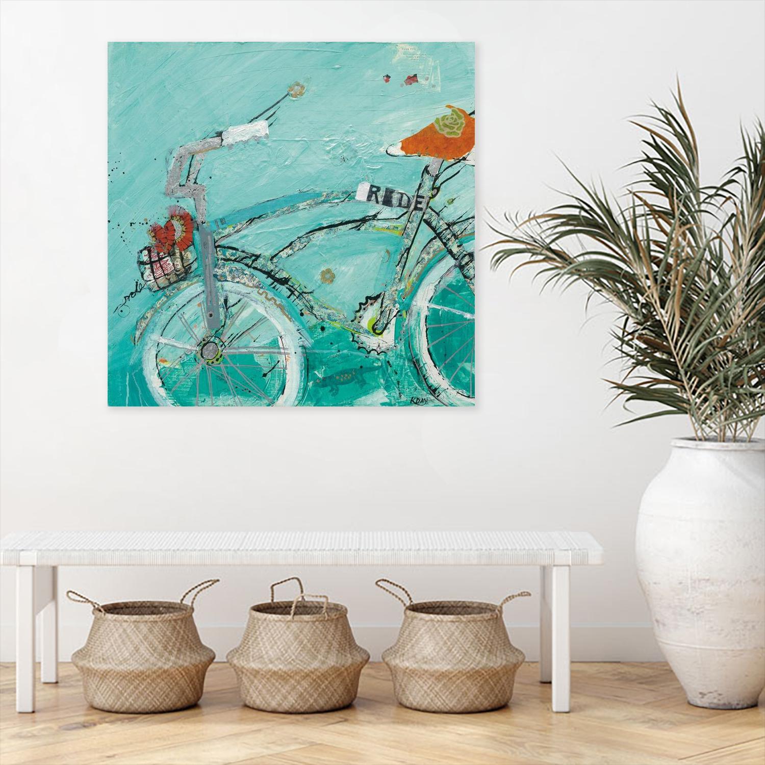 Ride by Kellie Day on GIANT ART - orange leisure