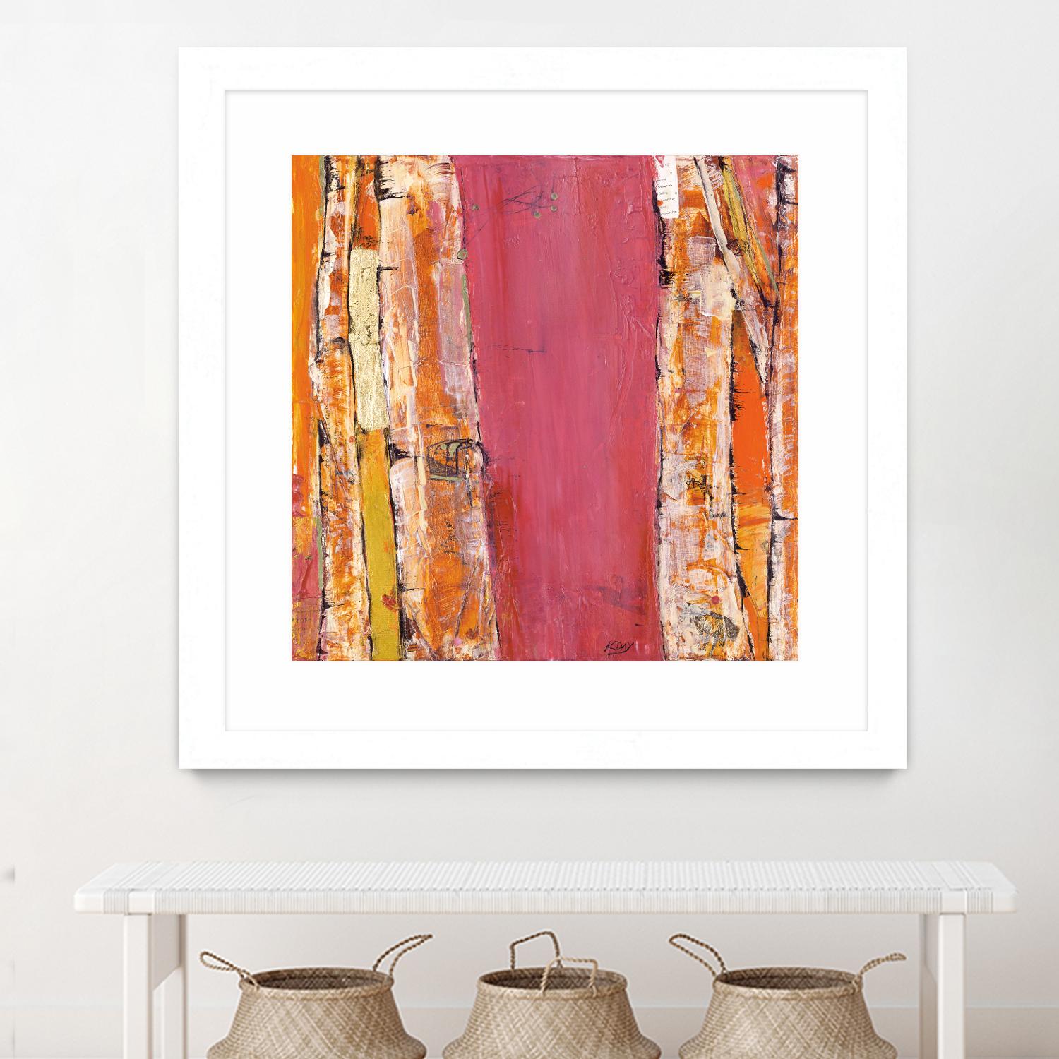 Where the Sun Sleeps II by Kellie Day on GIANT ART - orange abstract