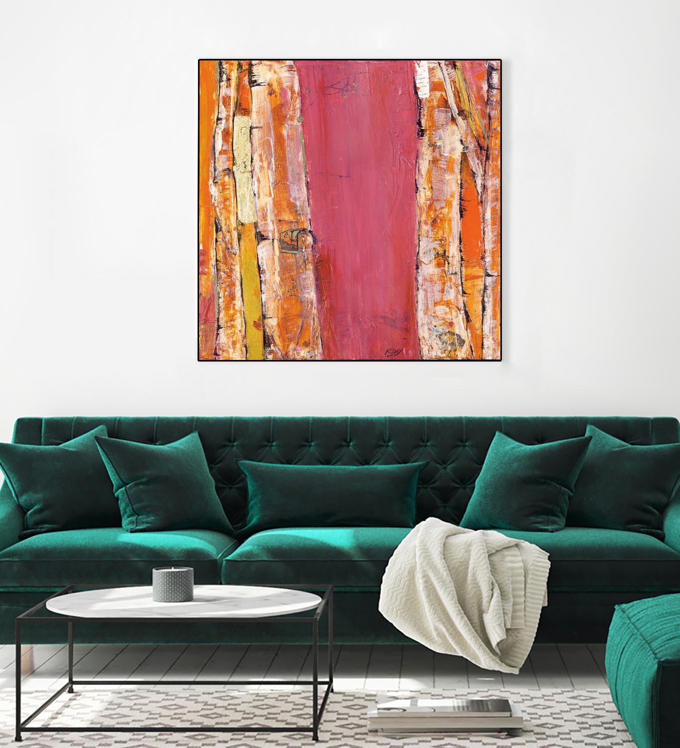 Where the Sun Sleeps II by Kellie Day on GIANT ART - orange abstract