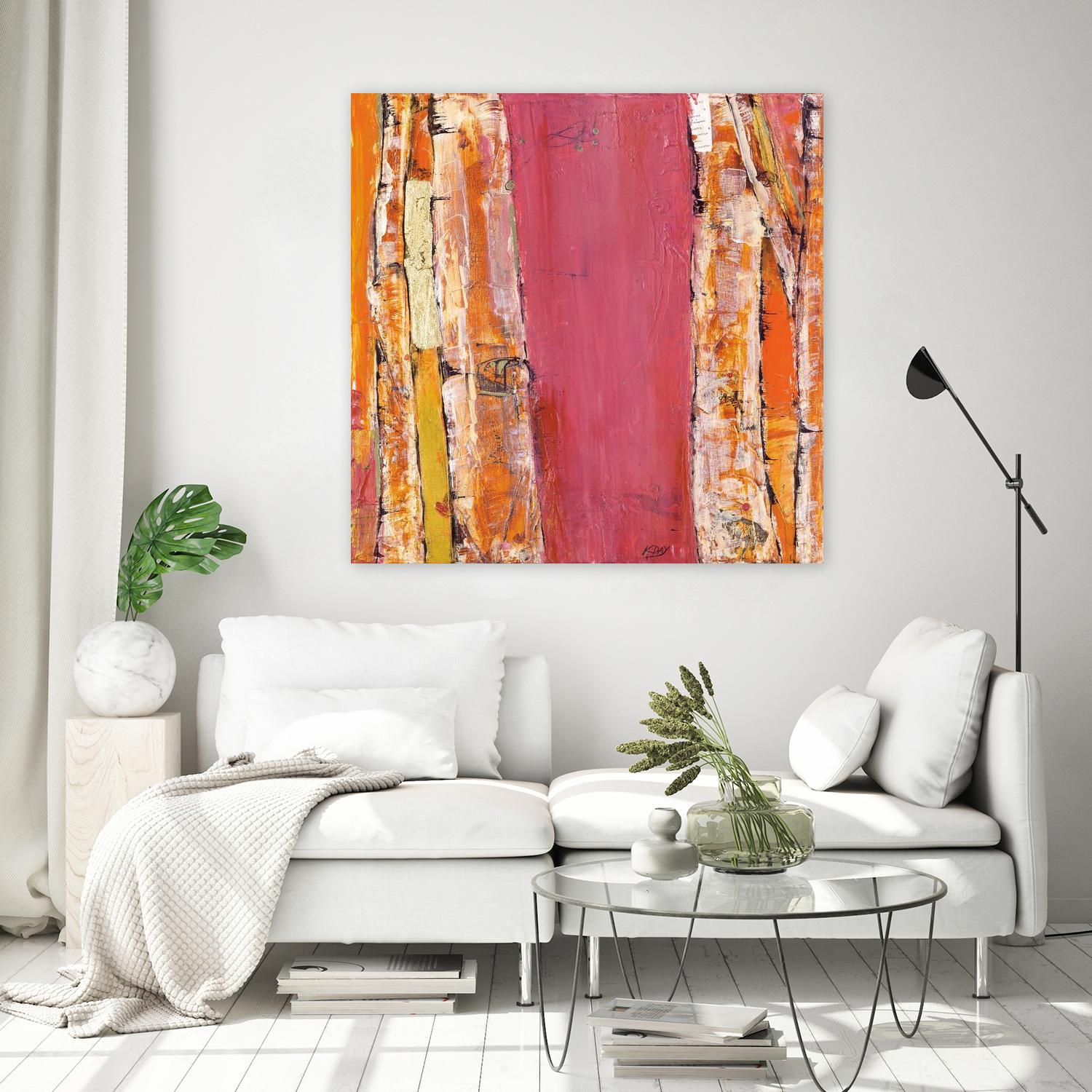 Where the Sun Sleeps II by Kellie Day on GIANT ART - orange abstract