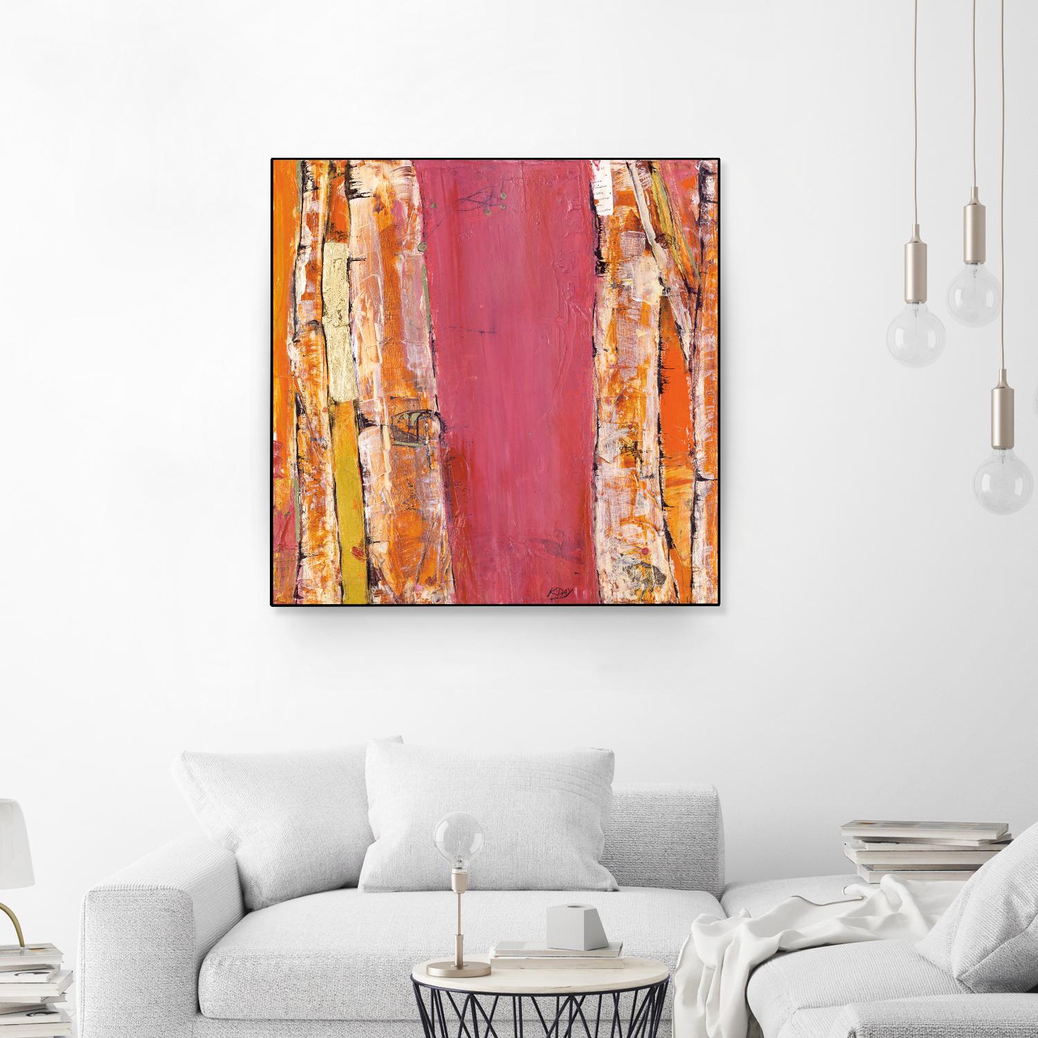 Where the Sun Sleeps II by Kellie Day on GIANT ART - orange abstract