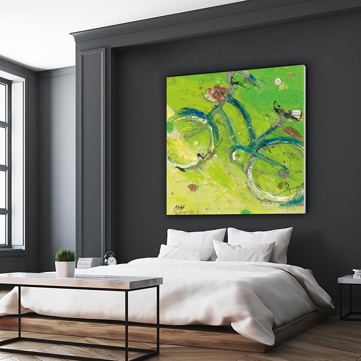 Yes by Kellie Day on GIANT ART - blue leisure