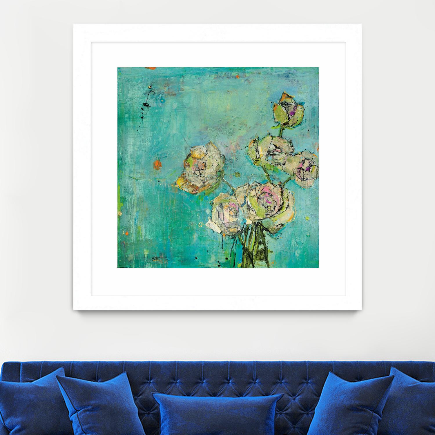Effulgence by Kellie Day on GIANT ART - beige floral