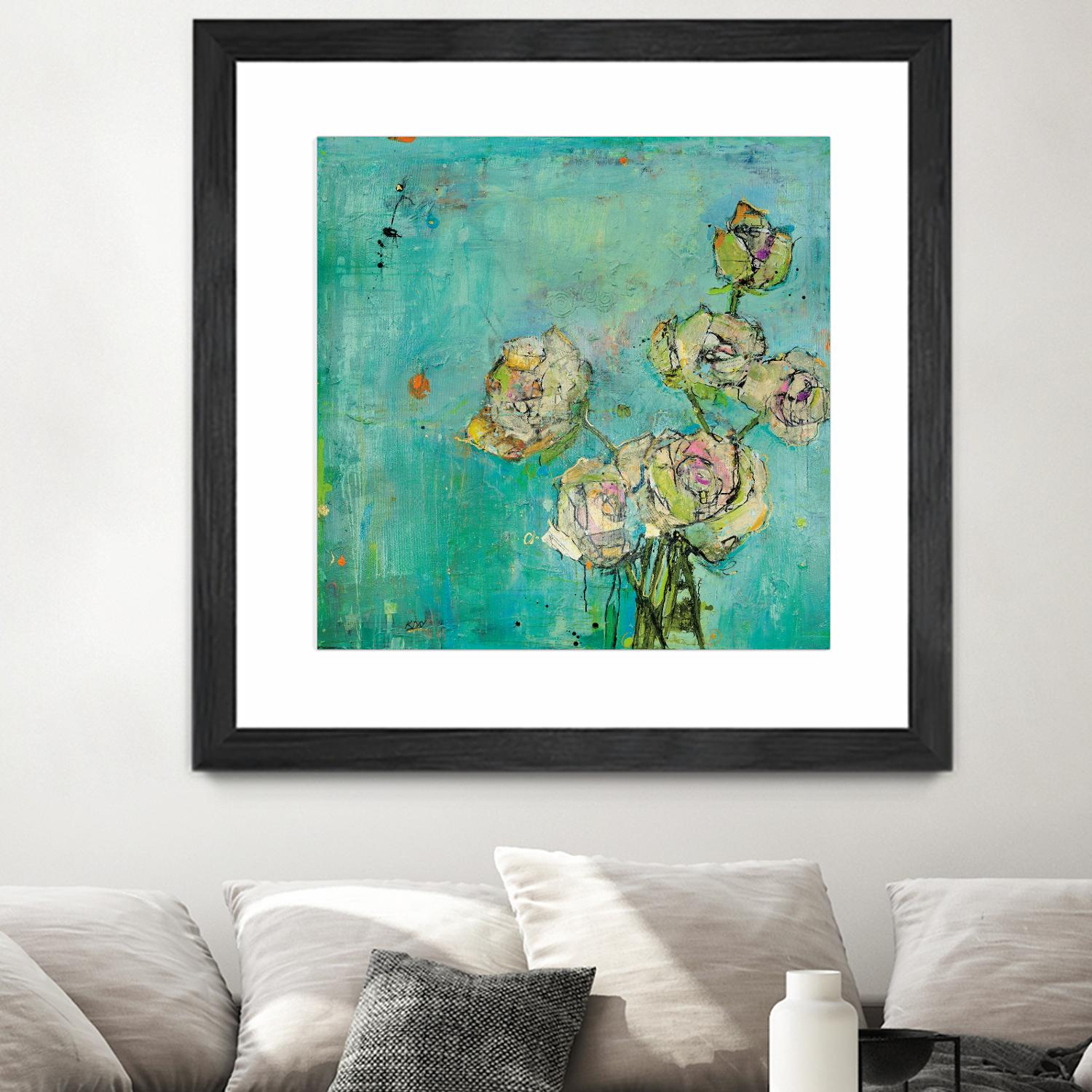 Effulgence by Kellie Day on GIANT ART - beige floral