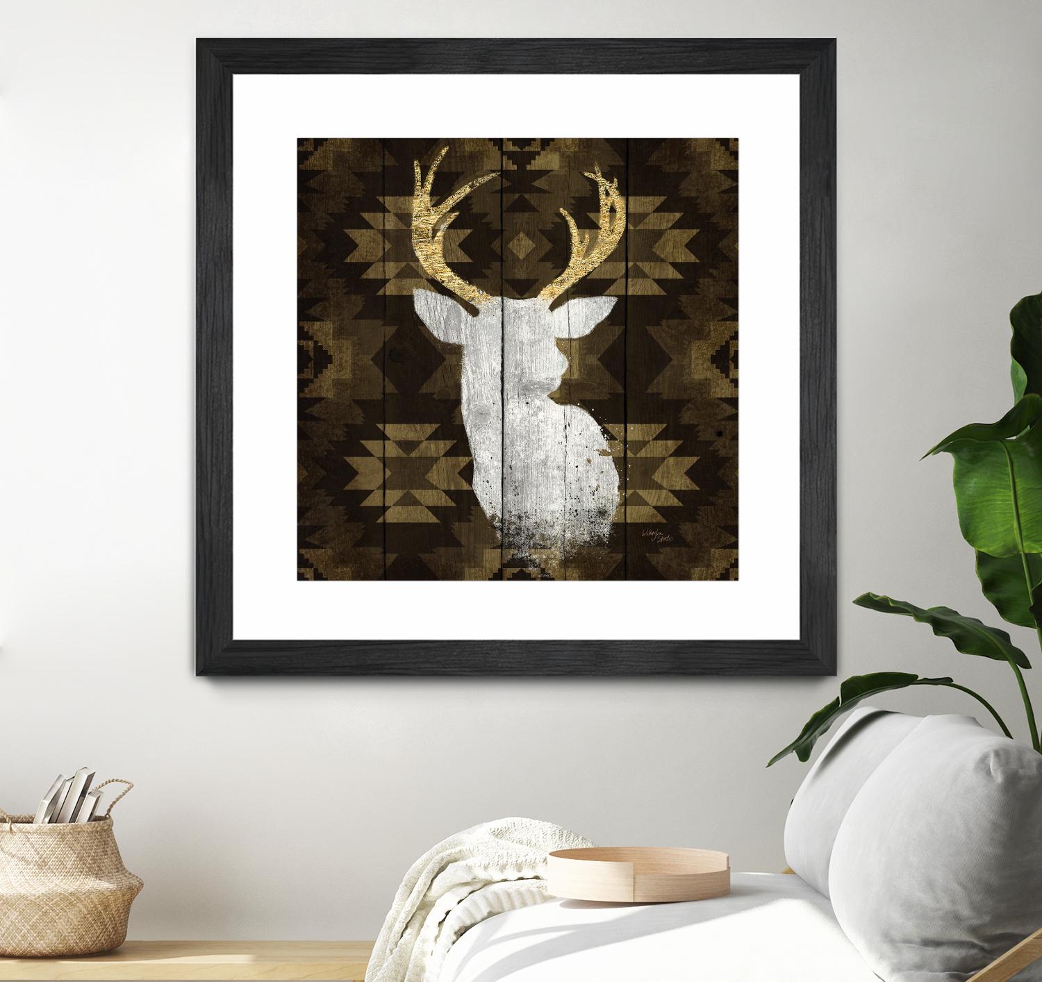 Precious Antlers II by Wellington Studio on GIANT ART - beige country look