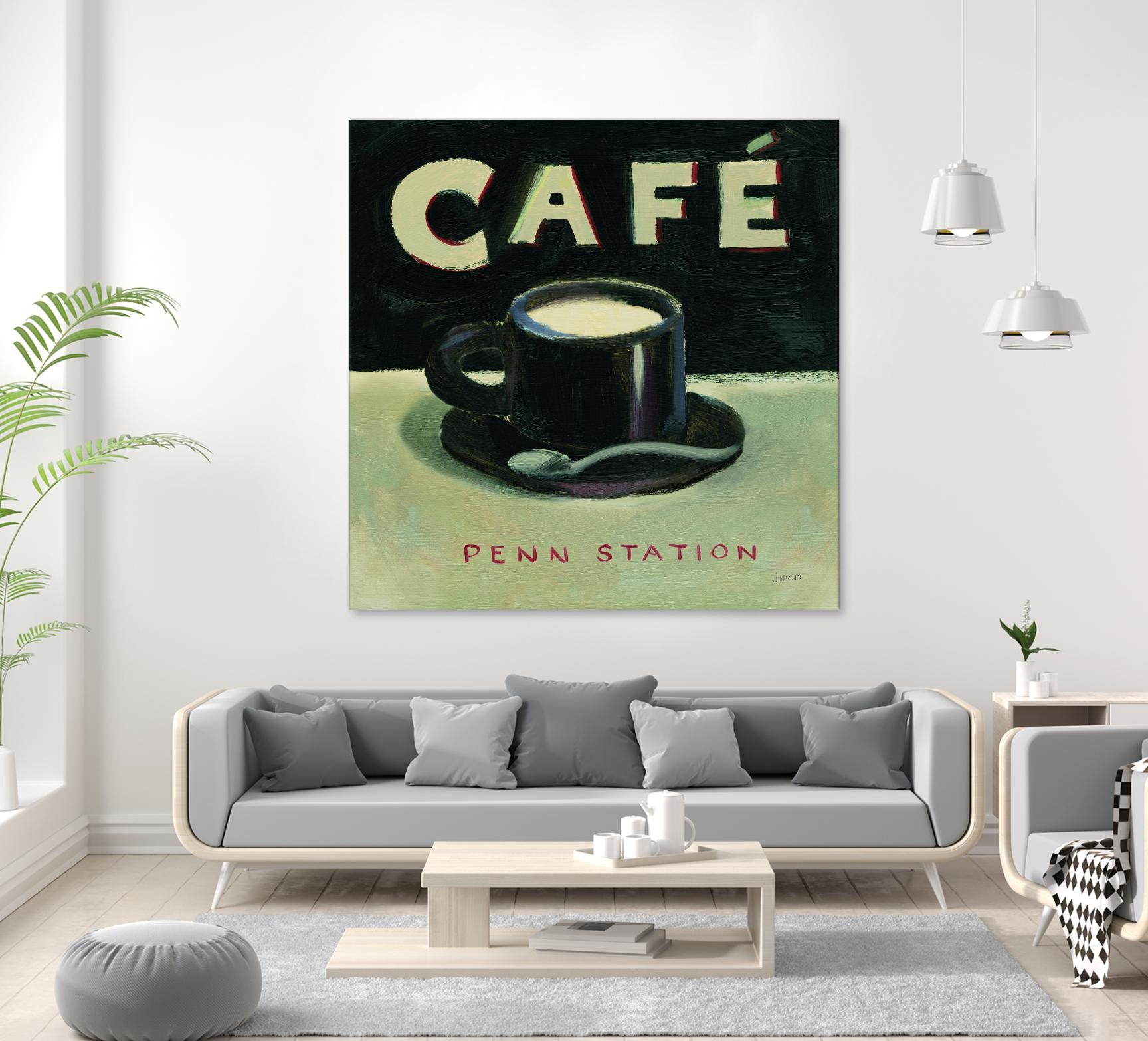 Coffee Spot I by James Wiens on GIANT ART - beige fruit-food-drink